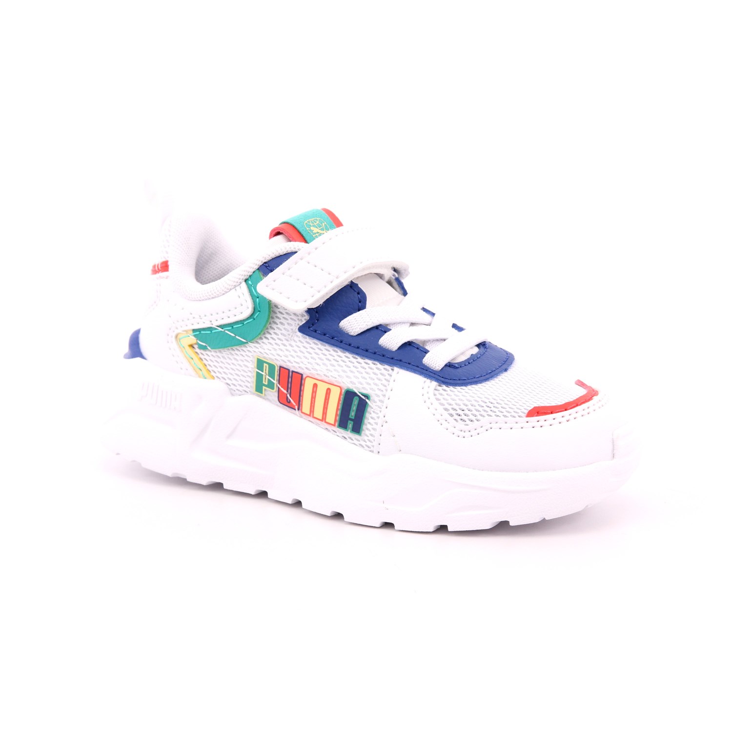 Scarpa Strappi + Elastico Puma Bambino Bianco Scarpa Strappi + Elastico Puma Bambino Bianco Scarpe 1346 - 395465-01