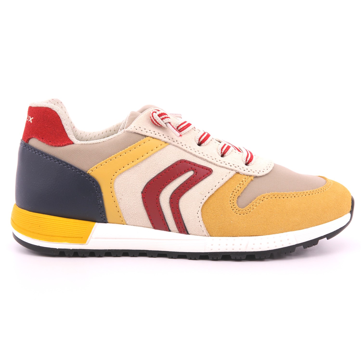 Scarpa Allacciata Geox Bambino Giallo Ocra Scarpa Allacciata Geox Bambino Giallo Ocra Scarpe 538 - J459EB