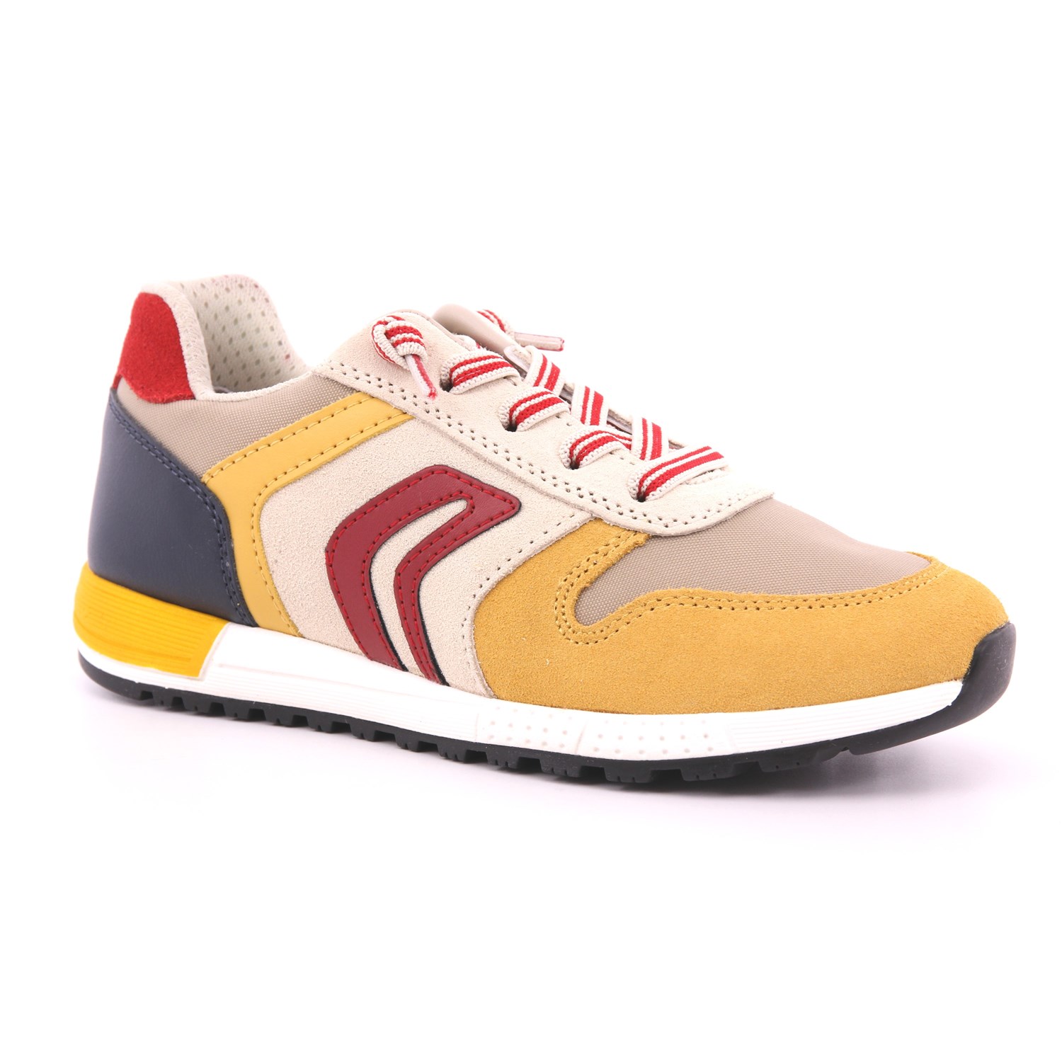 Scarpa Allacciata Geox Bambino Giallo Ocra Scarpa Allacciata Geox Bambino Giallo Ocra Scarpe 538 - J459EB