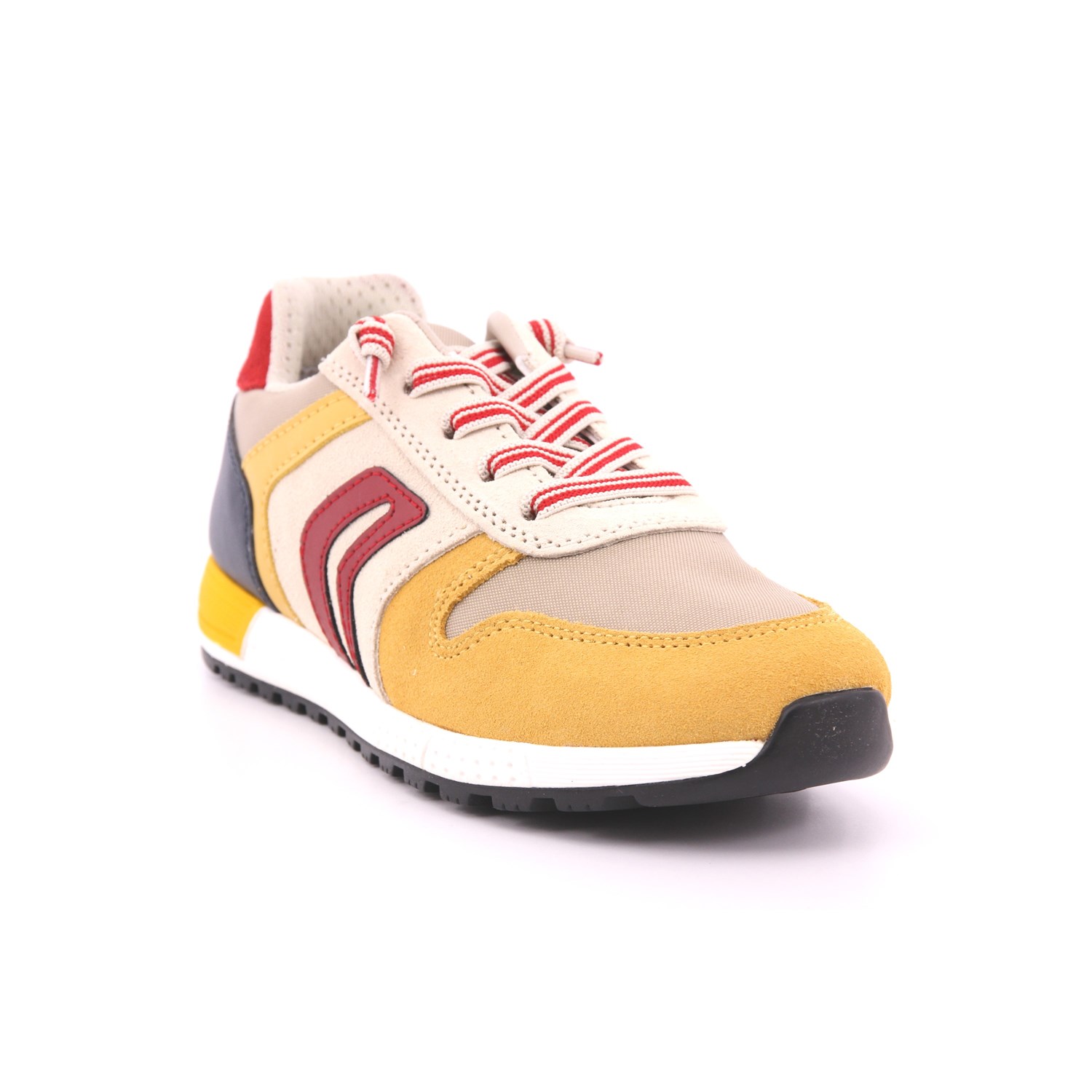 Scarpa Allacciata Geox Bambino Giallo Ocra Scarpa Allacciata Geox Bambino Giallo Ocra Scarpe 538 - J459EB