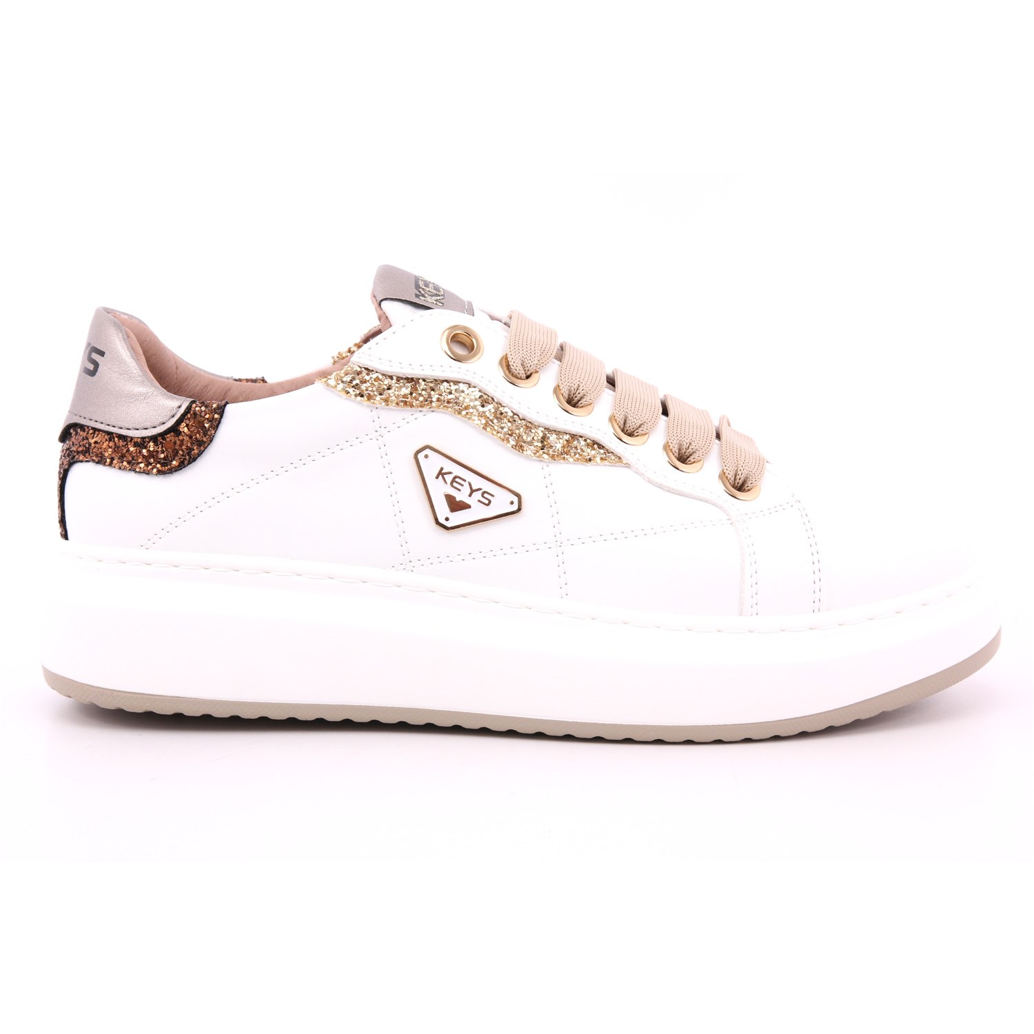 Scarpa Allacciata Keys Donna Bianco Scarpa Allacciata Keys Donna Bianco Scarpe 188 - K-9800B