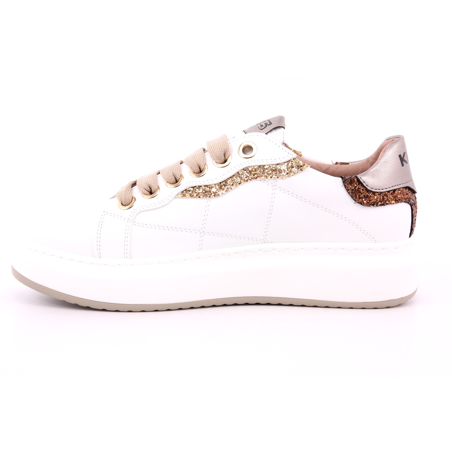 Scarpa Allacciata Keys Donna Bianco Scarpa Allacciata Keys Donna Bianco Scarpe 188 - K-9800B