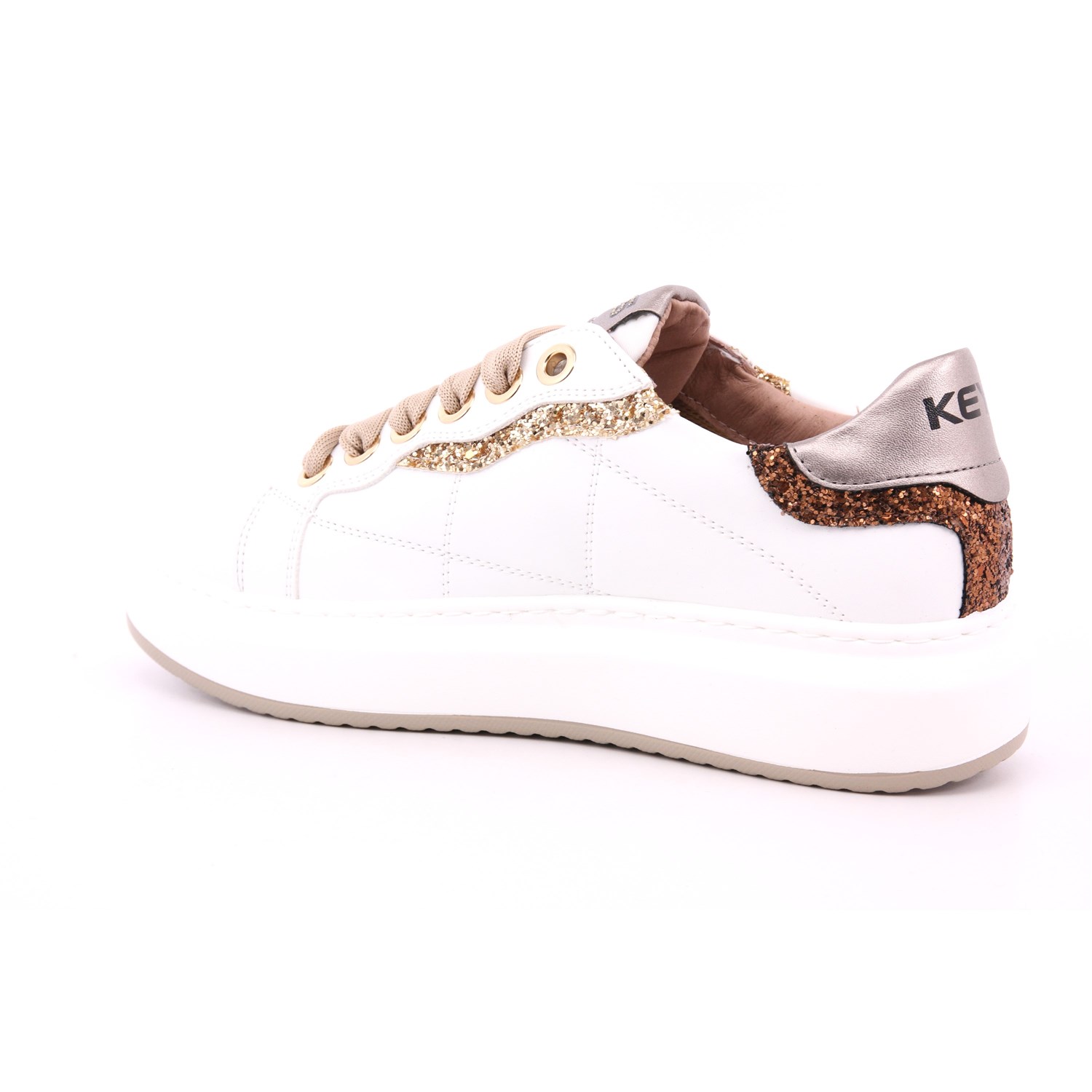 Scarpa Allacciata Keys Donna Bianco Scarpa Allacciata Keys Donna Bianco Scarpe 188 - K-9800B