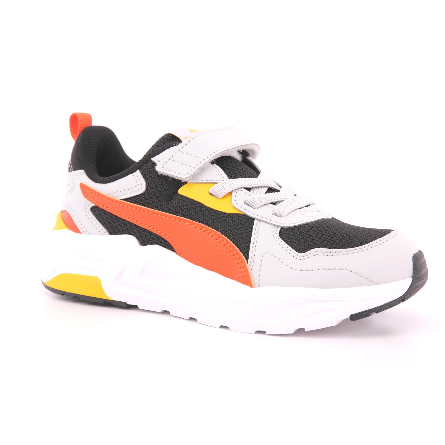 Scarpa Strappi + Elastico Puma Bambino Grigio/nero Scarpa Strappi + Elastico Puma Bambino Grigio/nero Scarpe 1365 - 39148013