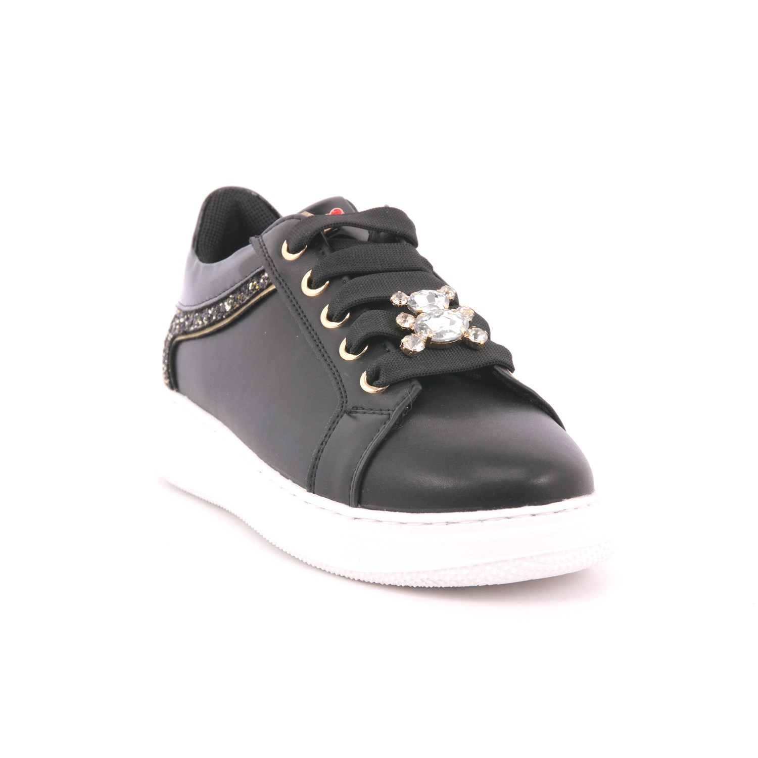 Scarpa Allacciata Asso Bambina Nero Scarpa Allacciata Asso Bambina Nero Scarpe 611 - AG16532B