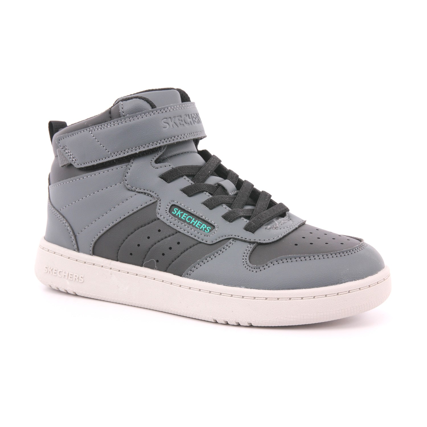 Scarpa Strappi + Elastico Skechers Bambino Grigio Scarpa Strappi + Elastico Skechers Bambino Grigio Scarpe 283 - 405636L
