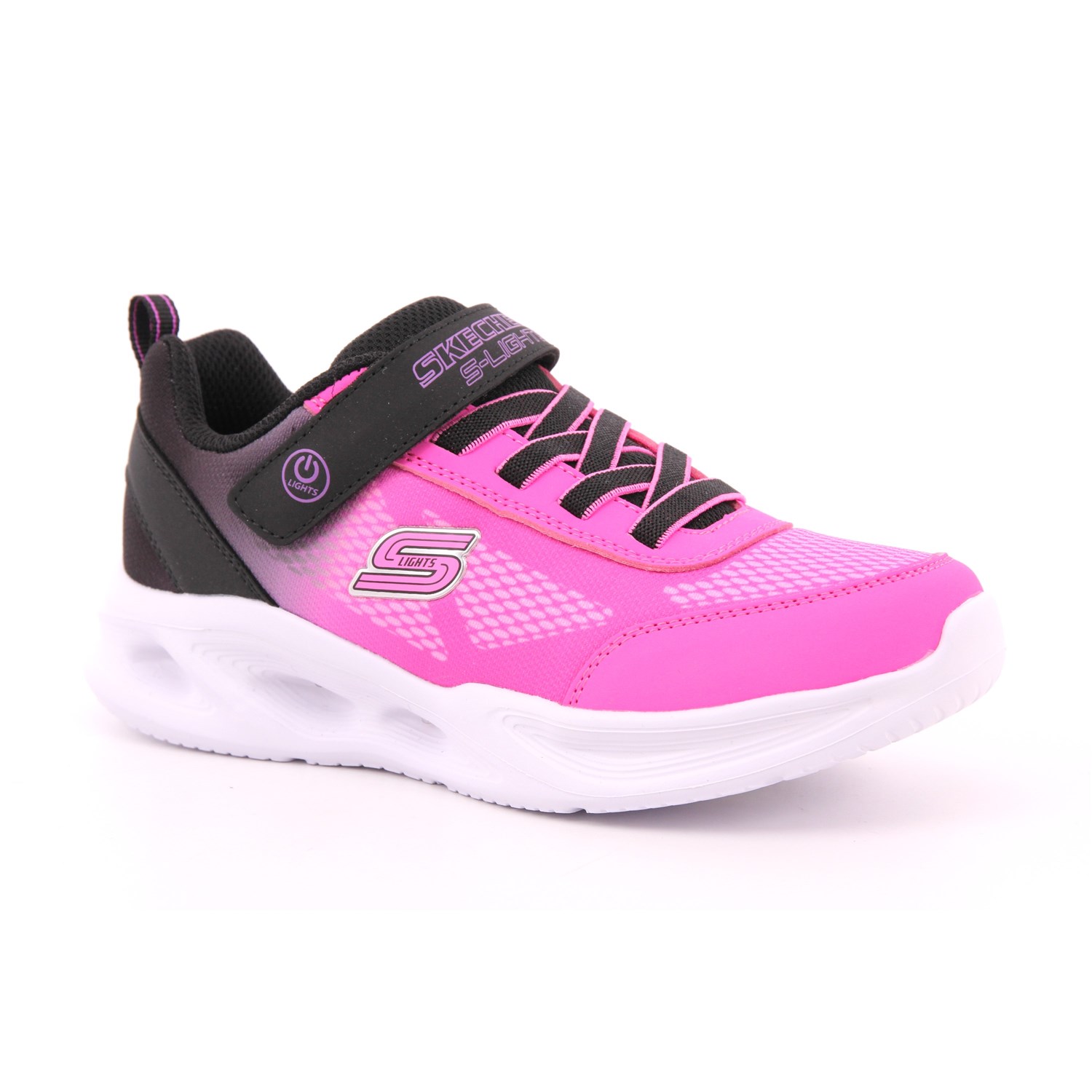 Scarpa Strappi + Elastico Skechers Bambina Fuxia Scarpa Strappi + Elastico Skechers Bambina Fuxia Scarpe 295 - 303714L