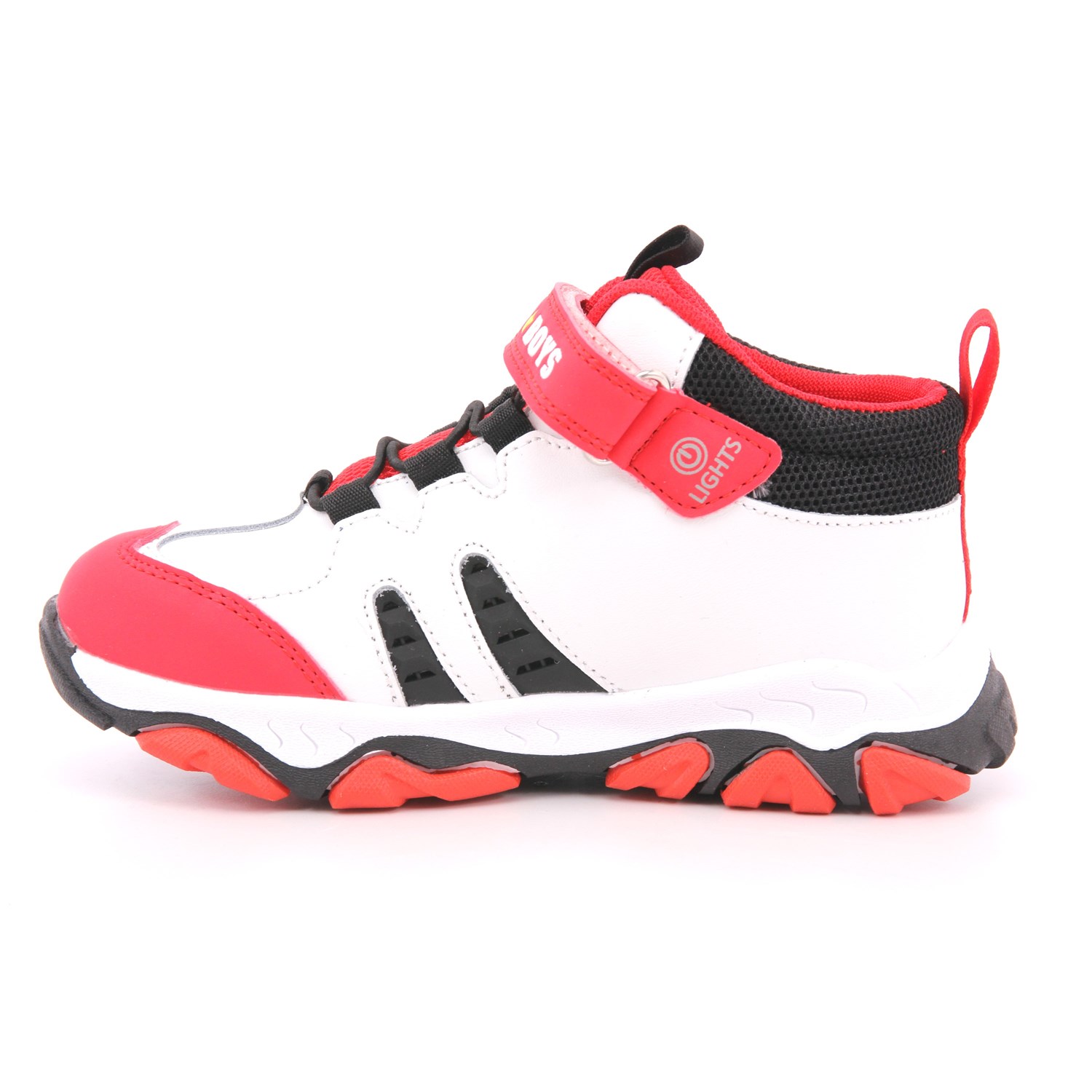 Scarpa Strappi + Elastico Bull Boys Bambino Bianco/rosso Scarpa Strappi + Elastico Bull Boys Bambino Bianco/rosso Scarpe 47 - DNAL4561