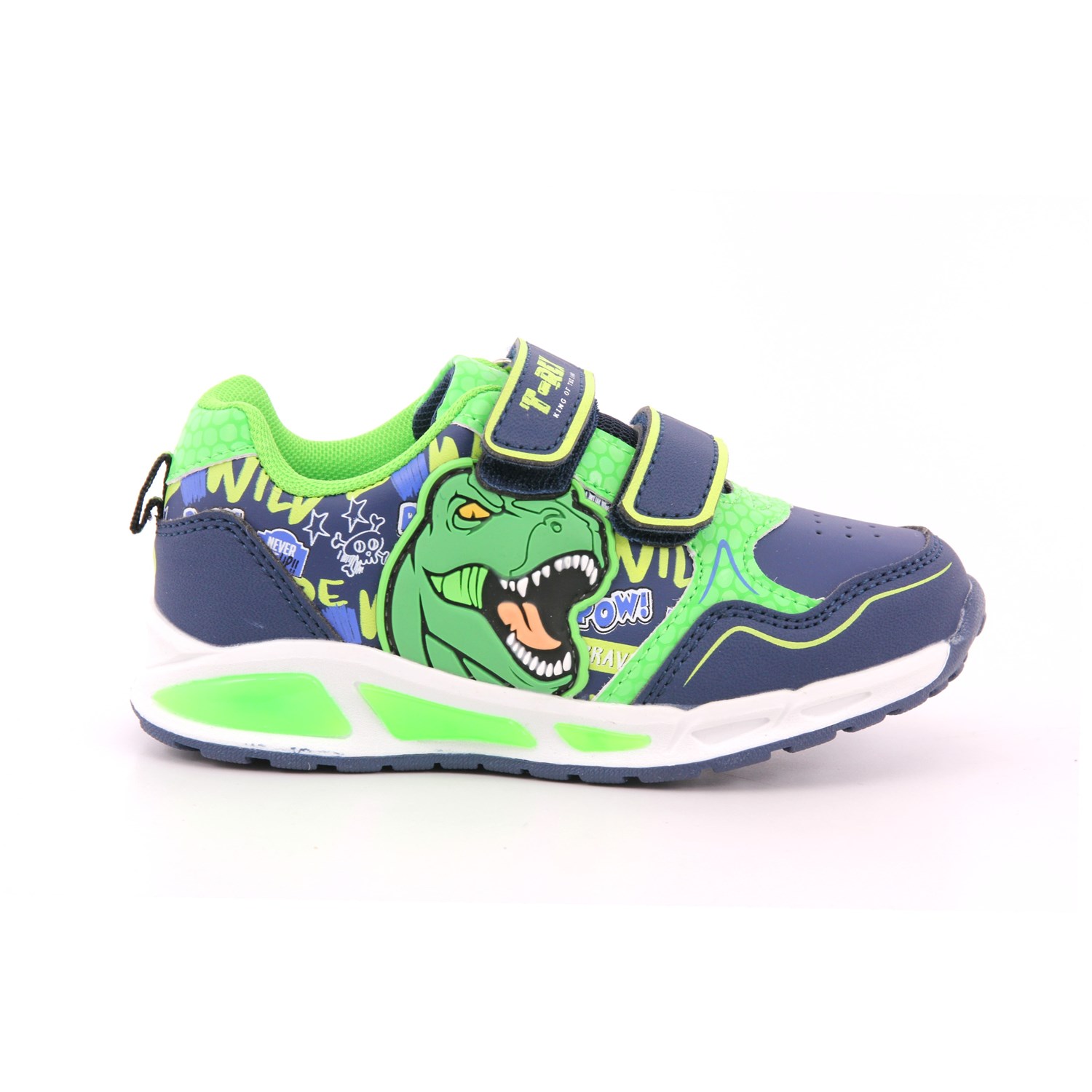 Scarpa Strappi Dinosauro Bambino Blu Scarpa Strappi Dinosauro Bambino Blu Scarpe 14 - S8020071S