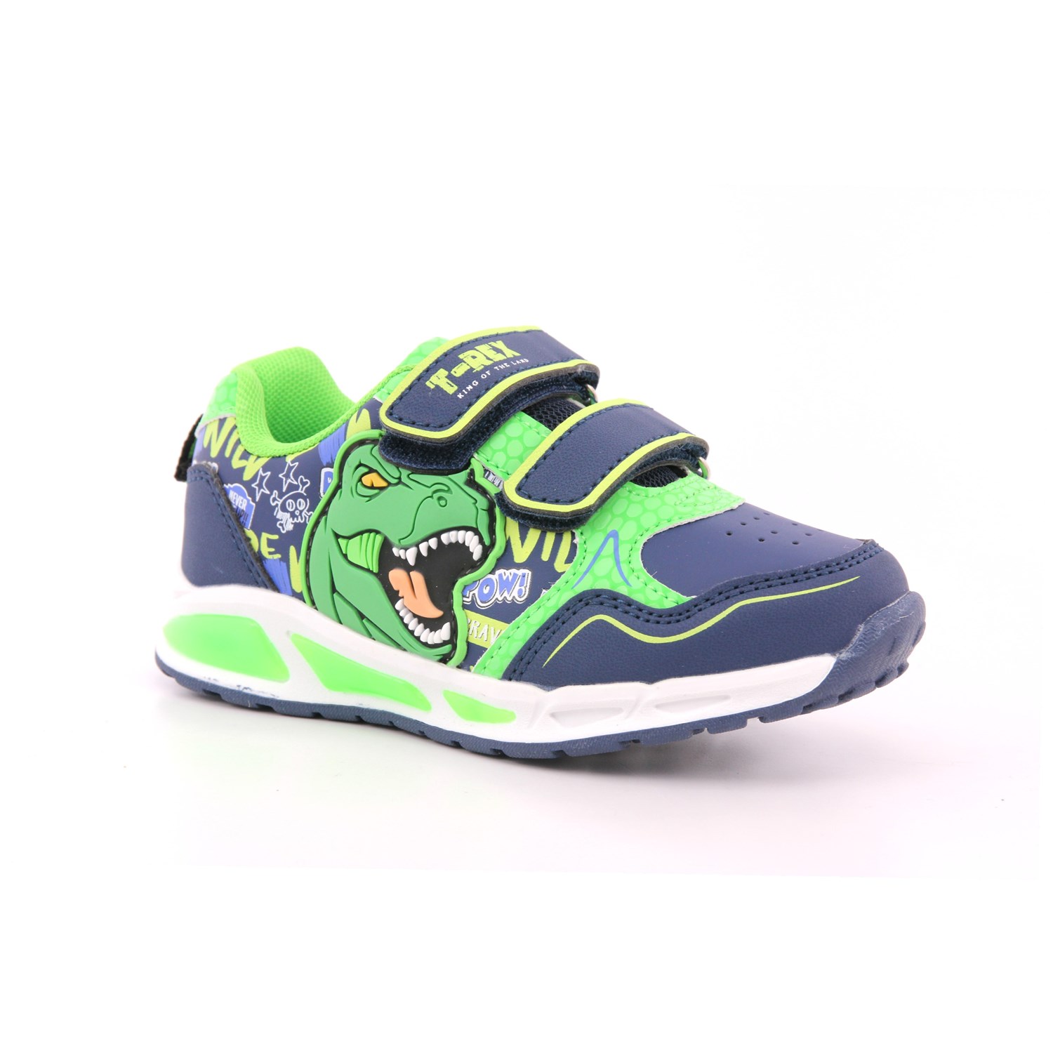 Scarpa Strappi Dinosauro Bambino Blu Scarpa Strappi Dinosauro Bambino Blu Scarpe 14 - S8020071S