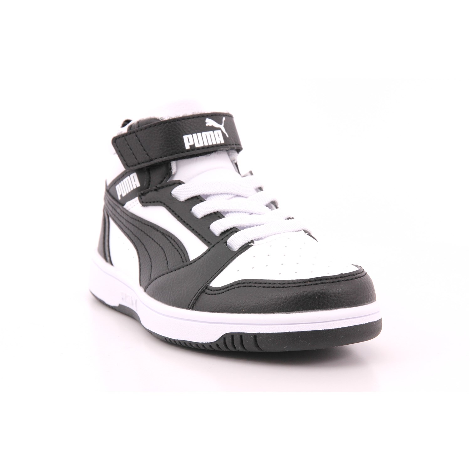Scarpa Strappi + Elastico Puma Bambino Bianco/nero Scarpa Strappi + Elastico Puma Bambino Bianco/nero Scarpe 1418 - 39383201