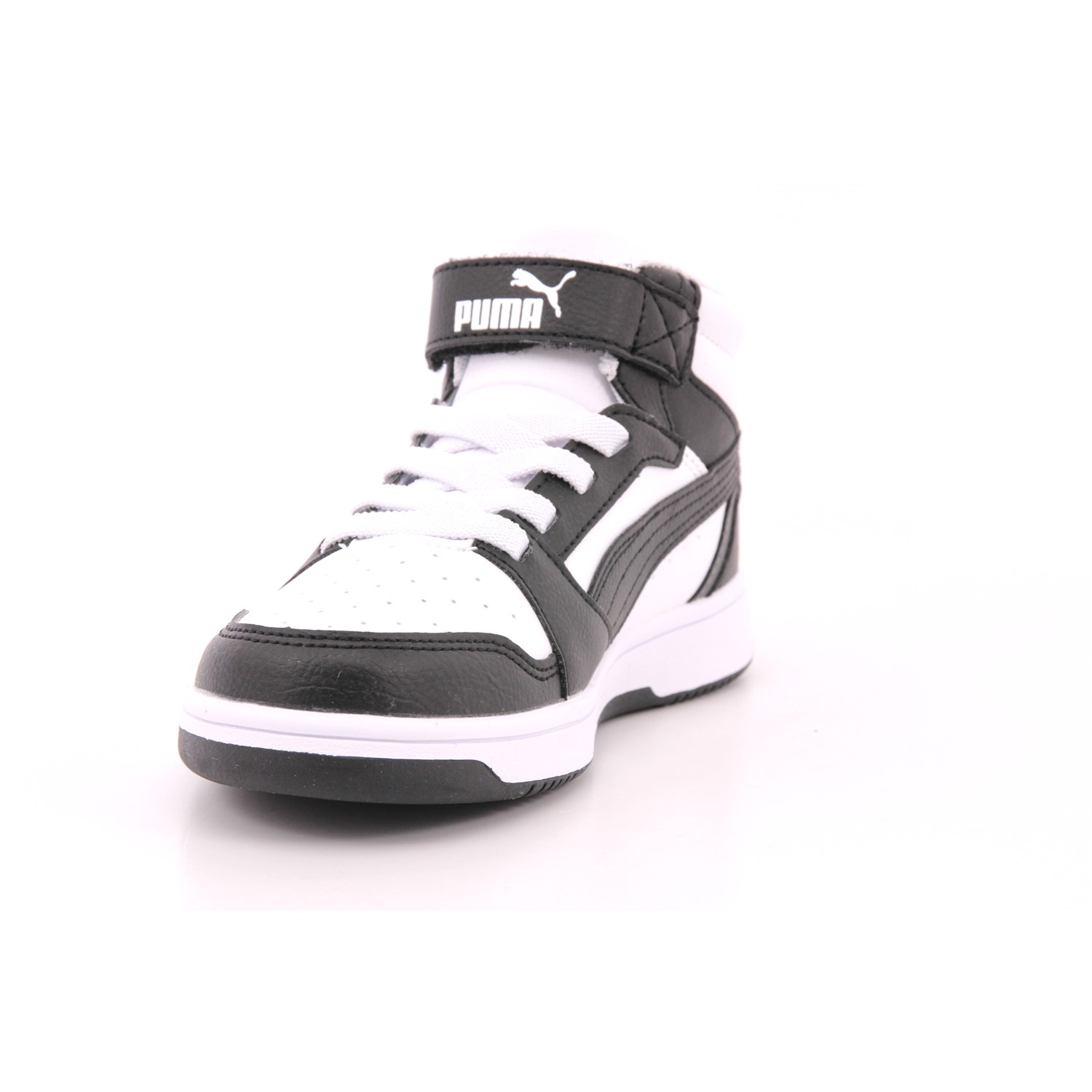 Scarpa Strappi + Elastico Puma Bambino Bianco/nero Scarpa Strappi + Elastico Puma Bambino Bianco/nero Scarpe 1418 - 39383201