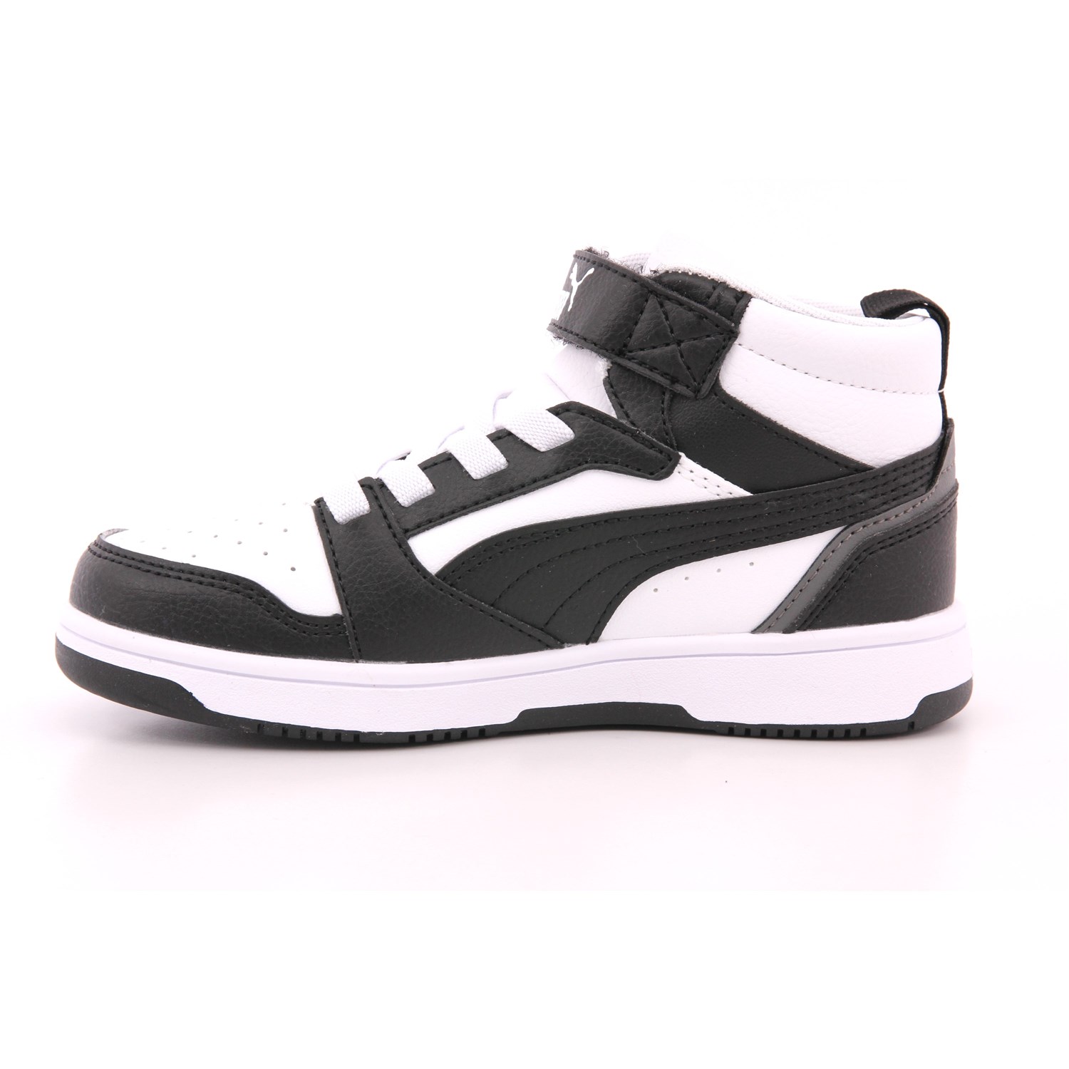 Scarpa Strappi + Elastico Puma Bambino Bianco/nero Scarpa Strappi + Elastico Puma Bambino Bianco/nero Scarpe 1418 - 39383201