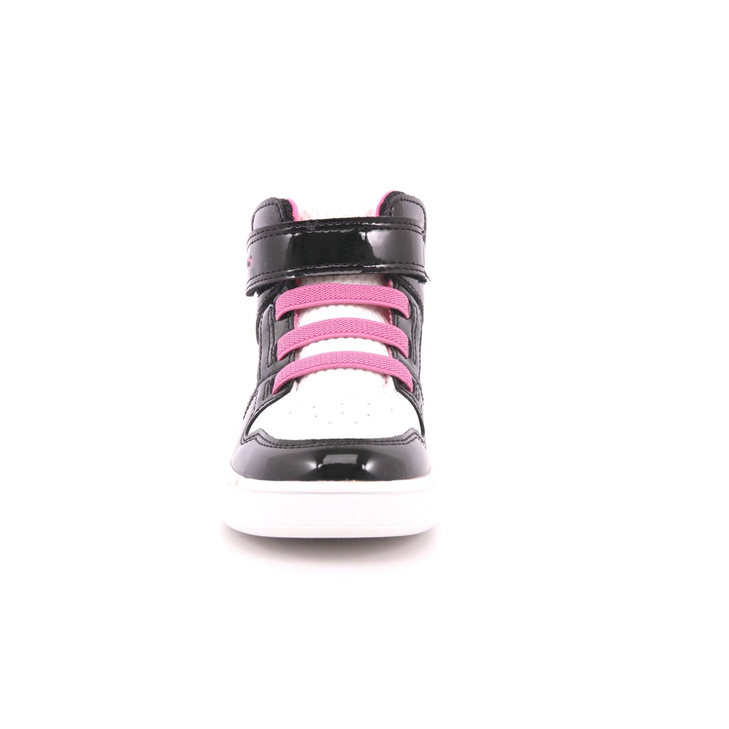 Scarpa Strappi + Elastico Geox Bambina Bianco/nero Scarpa Strappi + Elastico Geox Bambina Bianco/nero Scarpe 553 - B465MA