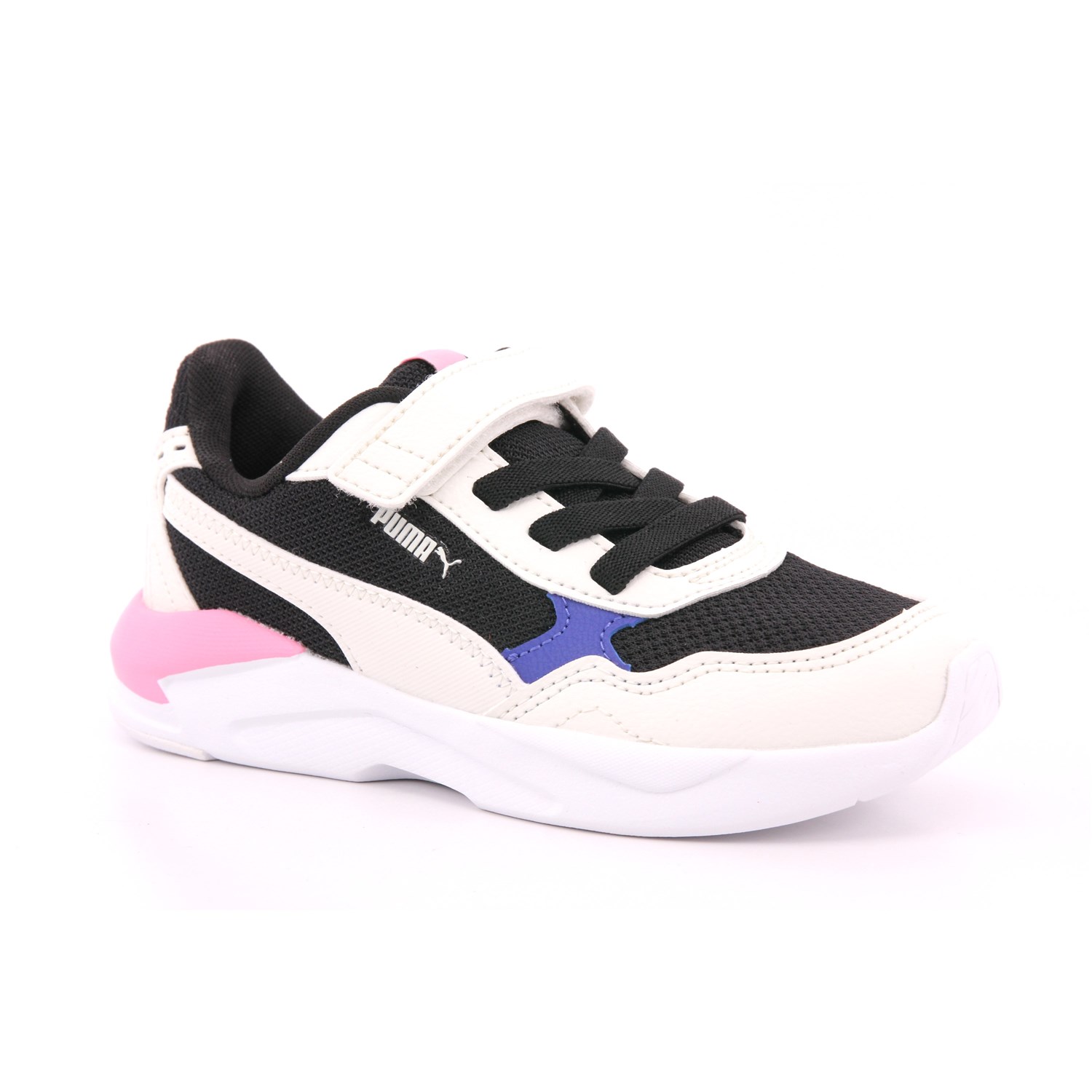 Scarpa Strappi + Elastico Puma Bambina Bianco/nero Scarpa Strappi + Elastico Puma Bambina Bianco/nero Scarpe 1432 - 38552531