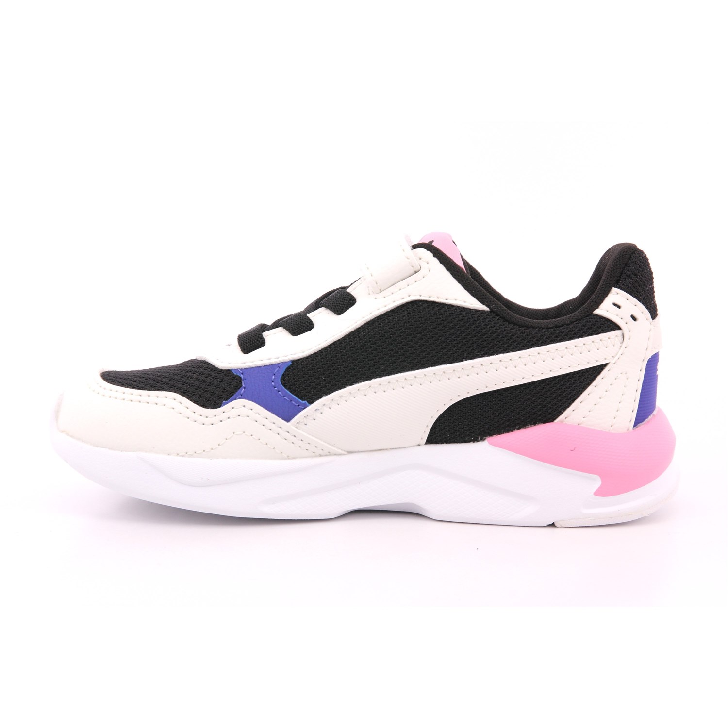 Scarpa Strappi + Elastico Puma Bambina Bianco/nero Scarpa Strappi + Elastico Puma Bambina Bianco/nero Scarpe 1432 - 38552531