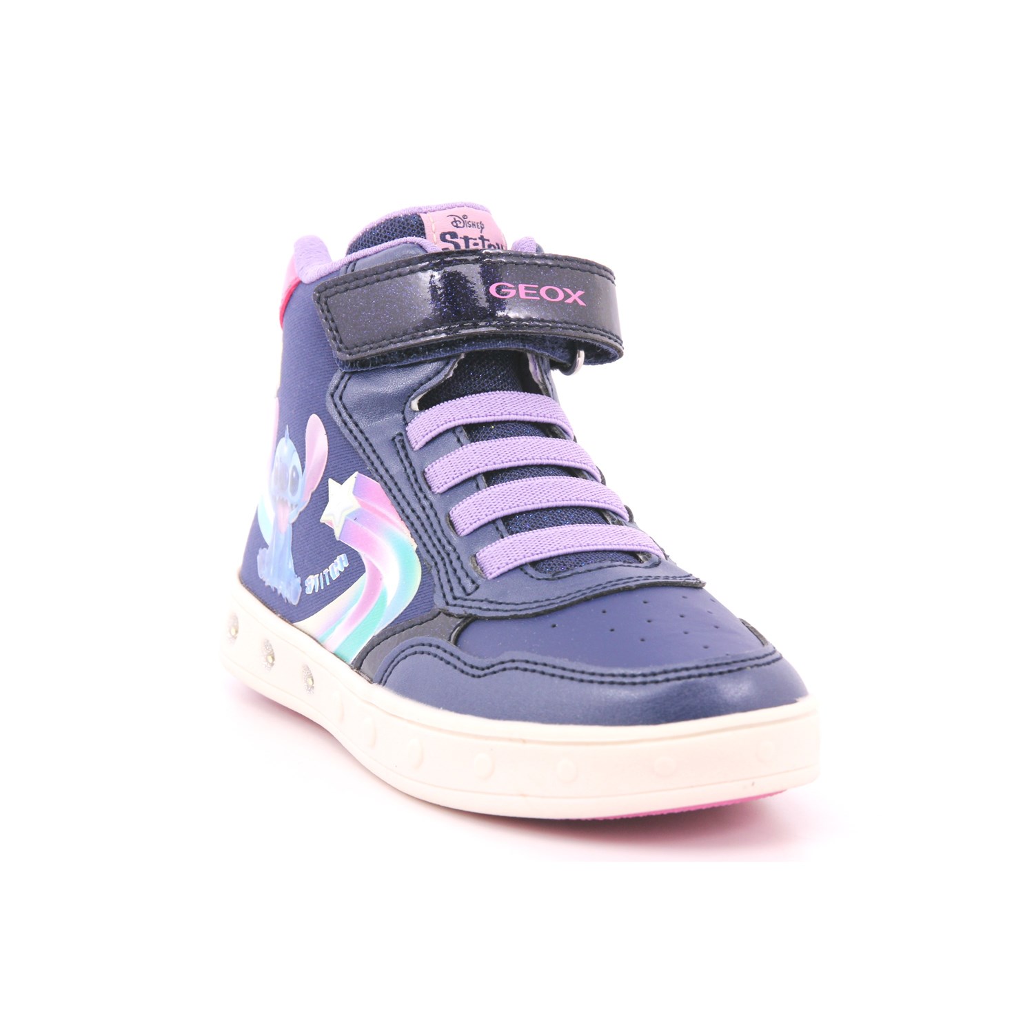 Scarpa Strappi + Elastico Geox Bambina Blu Scarpa Strappi + Elastico Geox Bambina Blu Scarpe 555 - J468WF