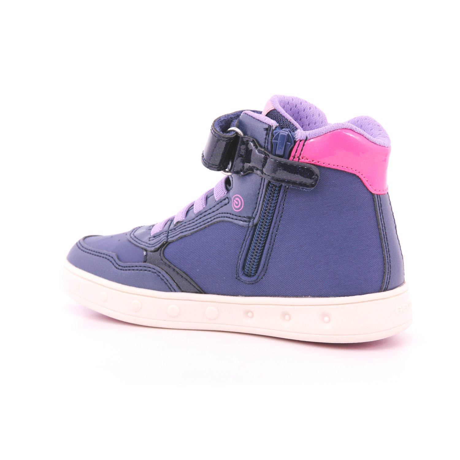 Scarpa Strappi + Elastico Geox Bambina Blu Scarpa Strappi + Elastico Geox Bambina Blu Scarpe 555 - J468WF