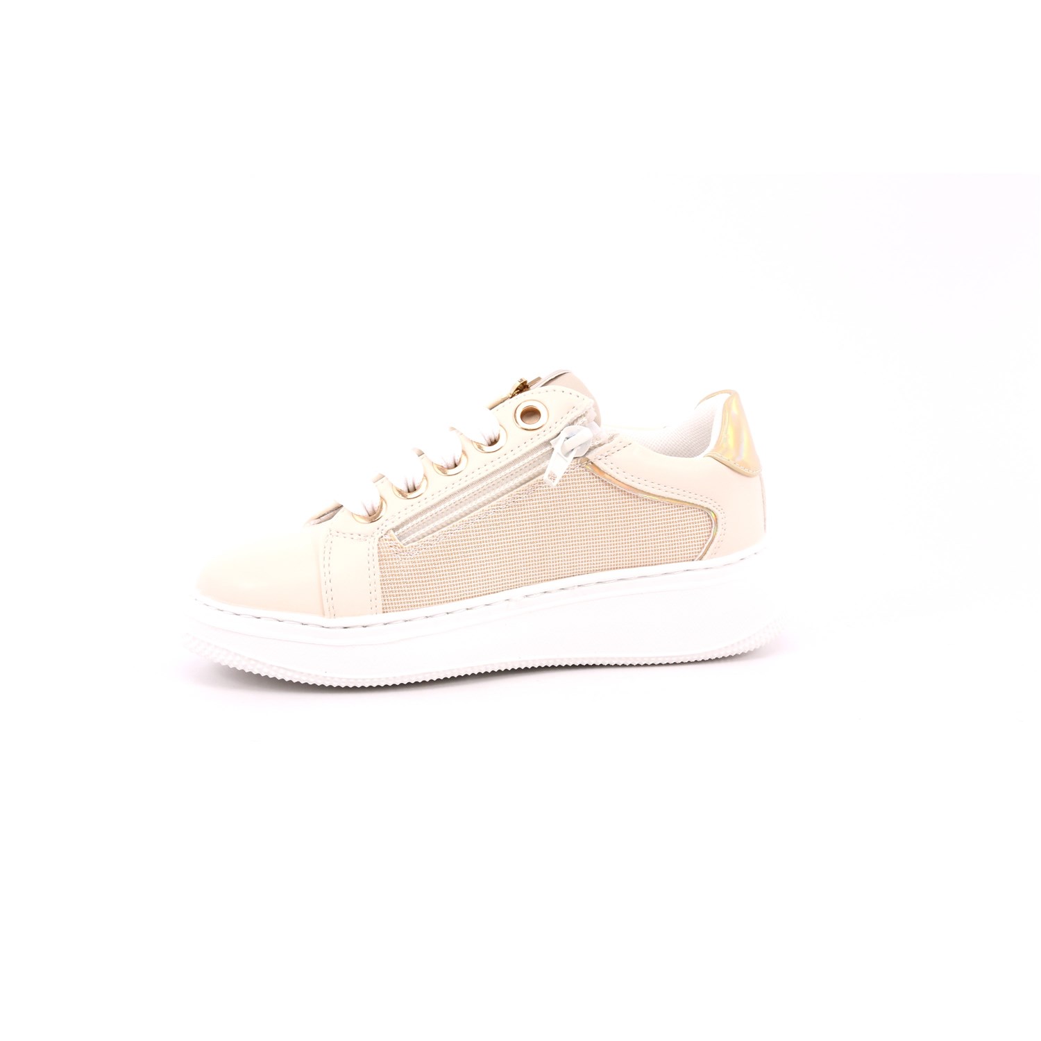 Scarpa Allacciata Asso Bambina Platino Scarpa Allacciata Asso Bambina Platino Scarpe 630 - AG17062B