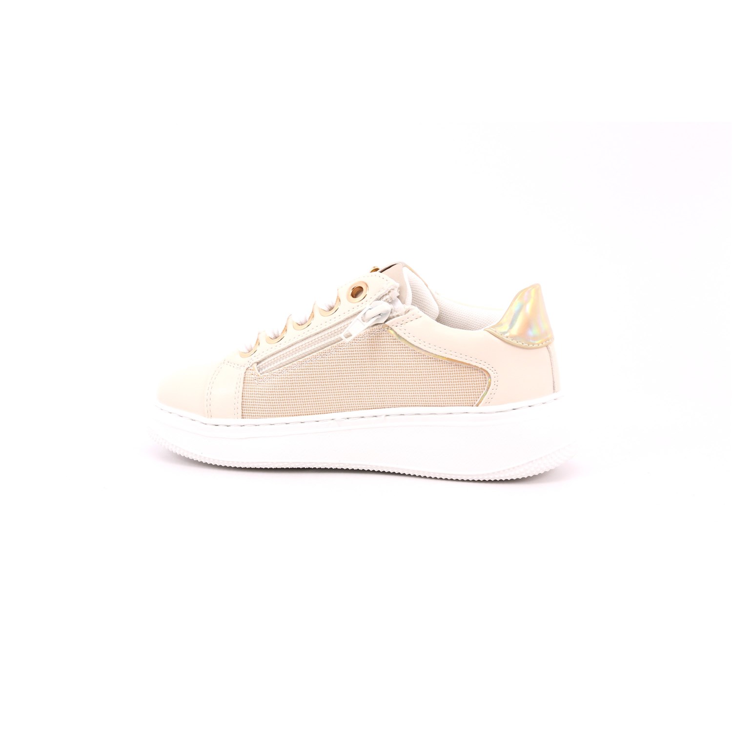 Scarpa Allacciata Asso Bambina Platino Scarpa Allacciata Asso Bambina Platino Scarpe 630 - AG17062B