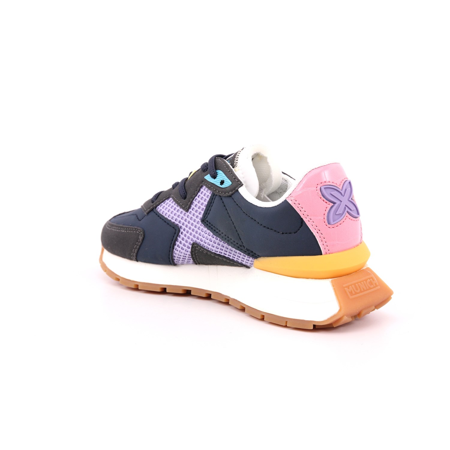 Scarpa Allacciata Munich Bambina Blu Scarpa Allacciata Munich Bambina Blu Scarpe 203 - 8044005