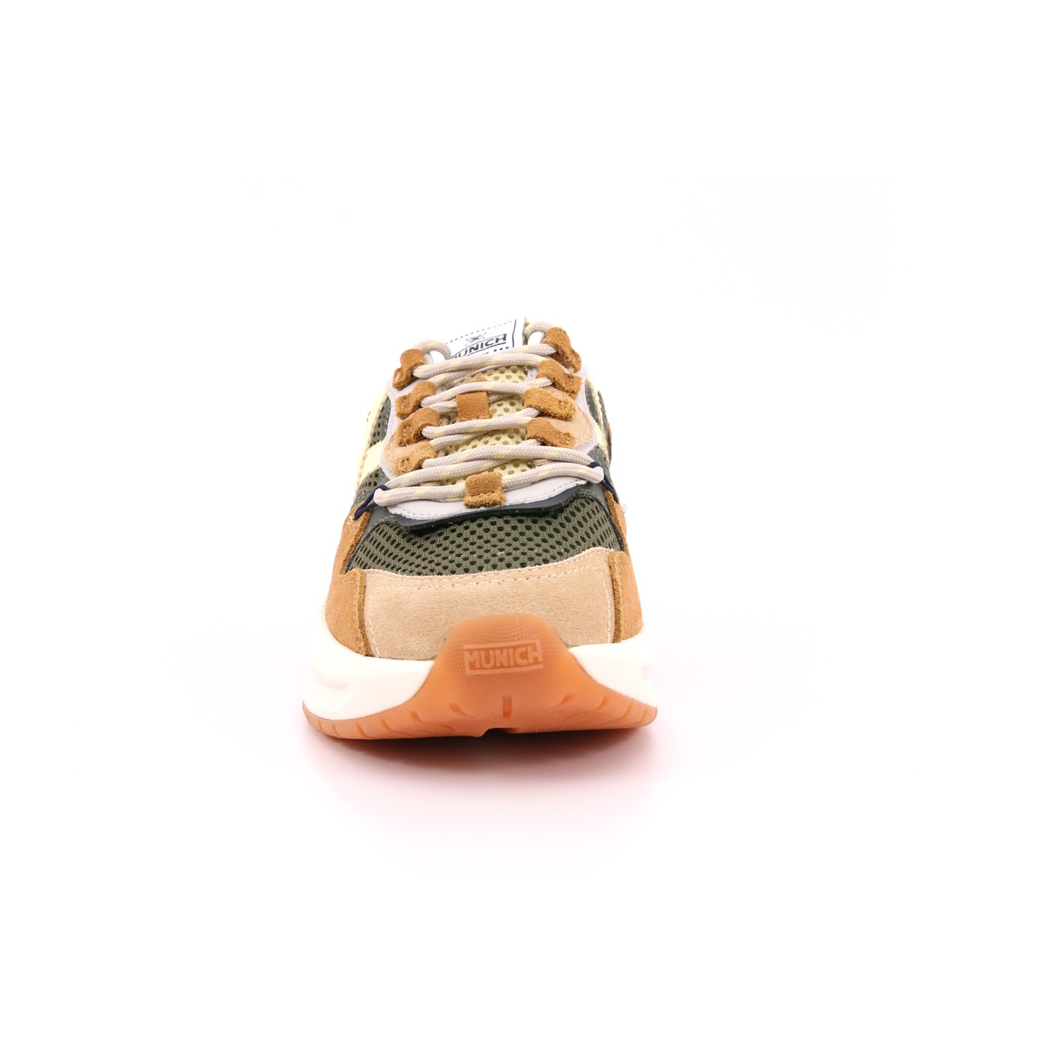 Scarpa Allacciata Munich Uomo Verde Militare Scarpa Allacciata Munich Uomo Verde Militare Scarpe 205 - 8097006