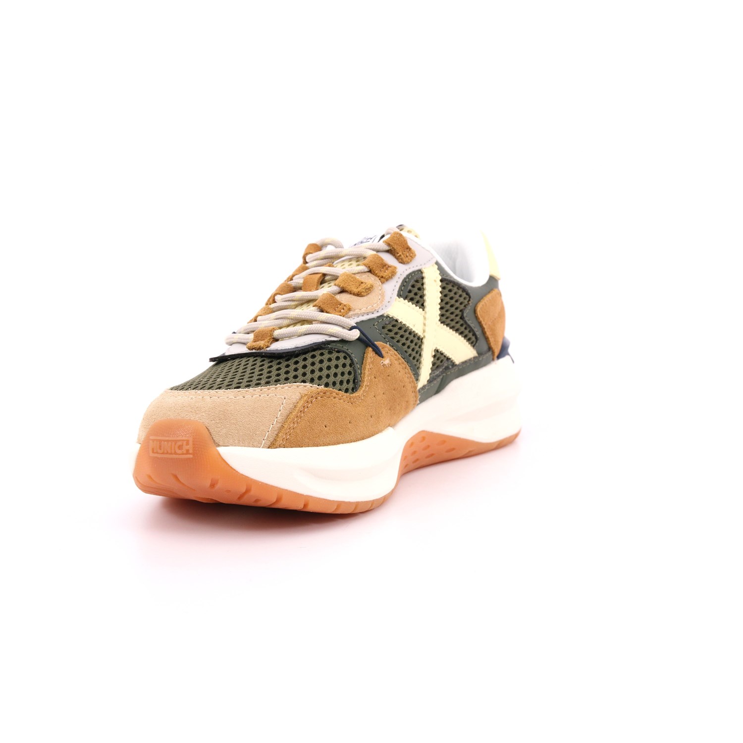 Scarpa Allacciata Munich Uomo Verde Militare Scarpa Allacciata Munich Uomo Verde Militare Scarpe 205 - 8097006