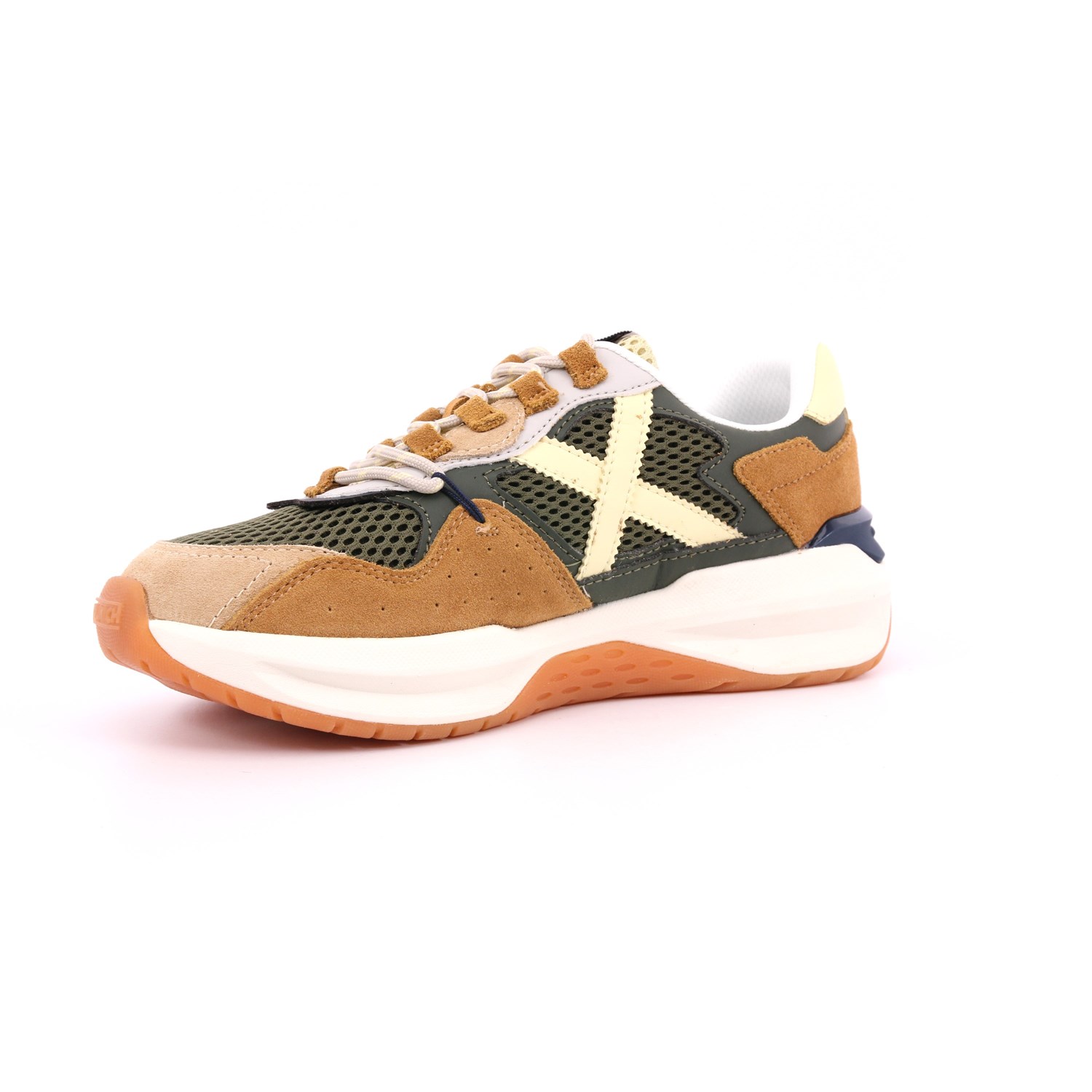 Scarpa Allacciata Munich Uomo Verde Militare Scarpa Allacciata Munich Uomo Verde Militare Scarpe 205 - 8097006