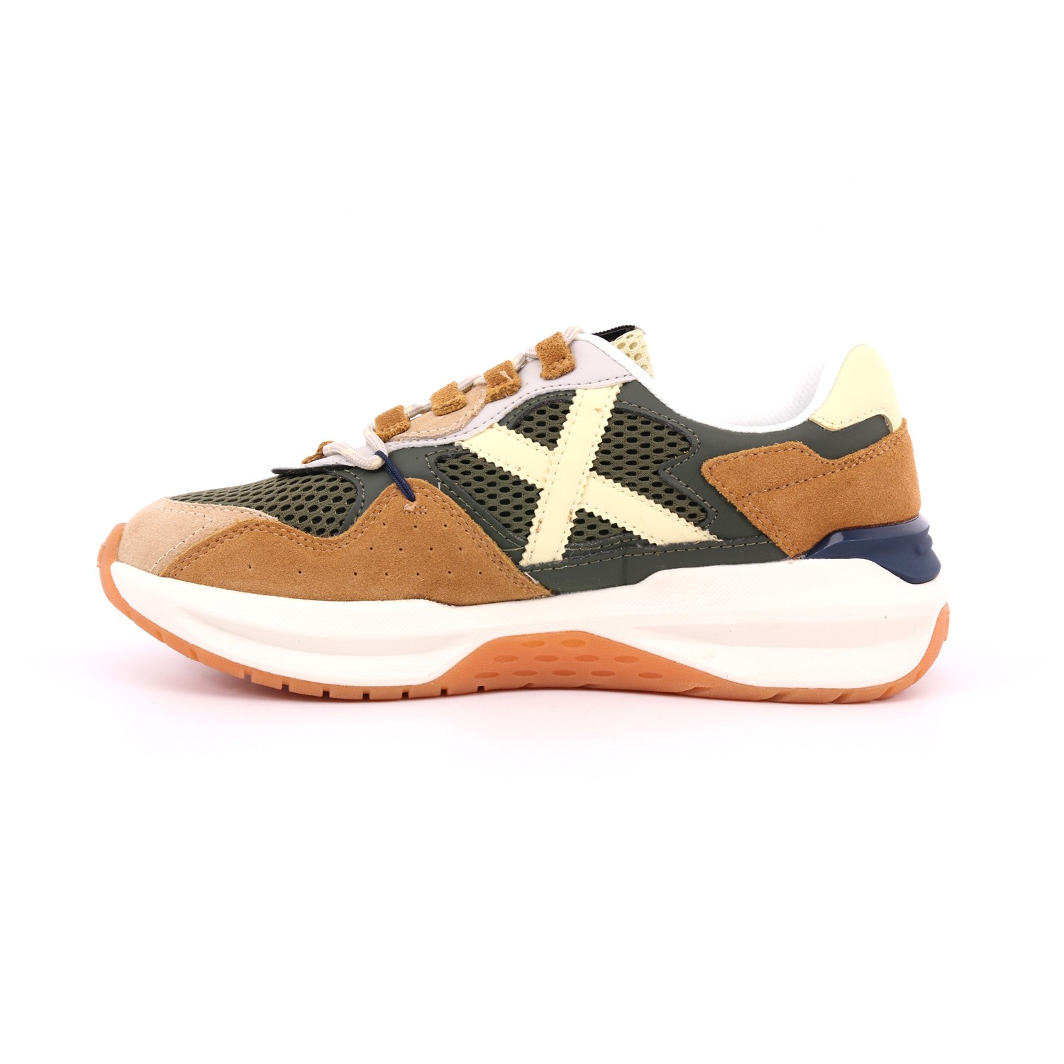 Scarpa Allacciata Munich Uomo Verde Militare Scarpa Allacciata Munich Uomo Verde Militare Scarpe 205 - 8097006