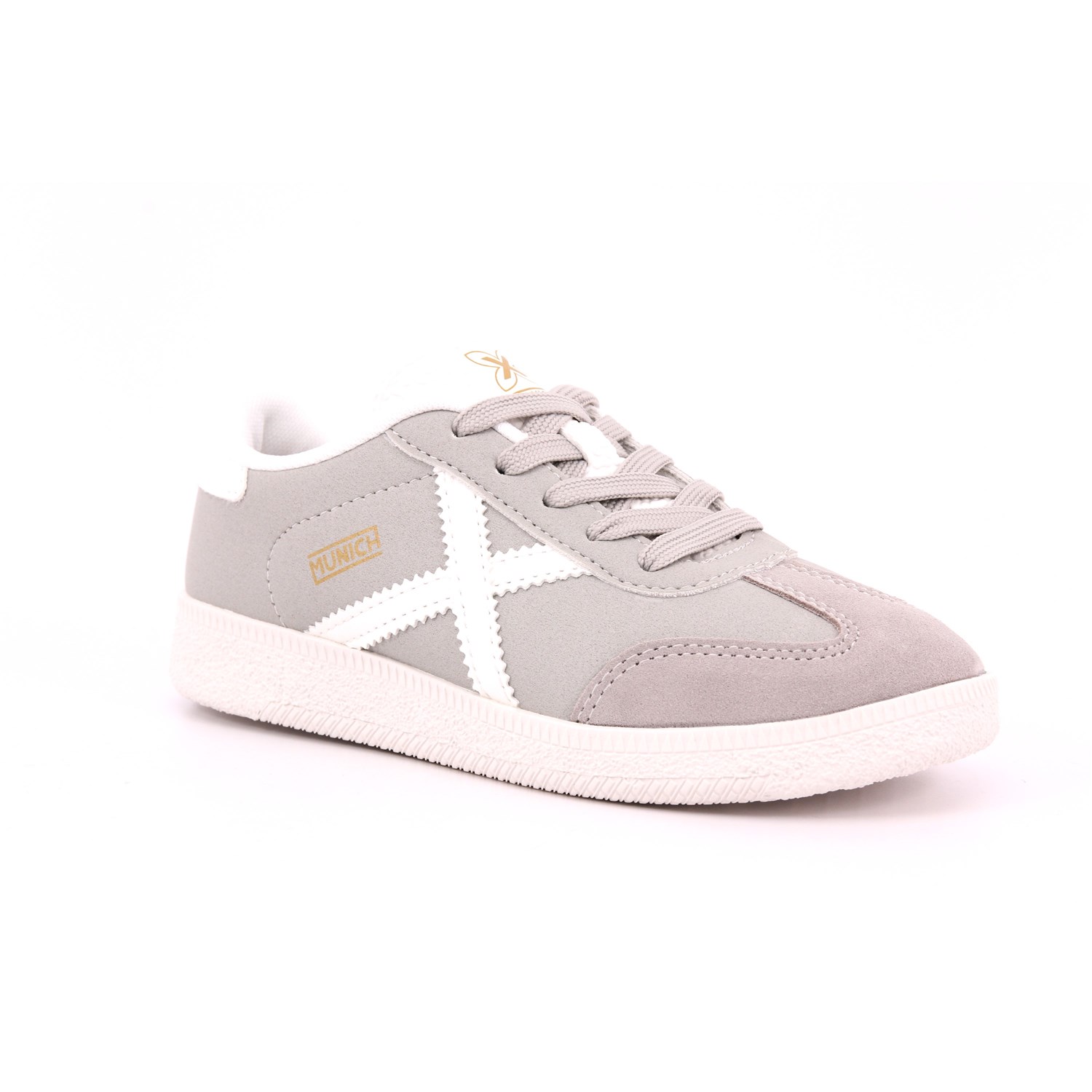 Scarpa Allacciata Munich Bambino Grigio Scarpa Allacciata Munich Bambino Grigio Scarpe 218 - 8034003