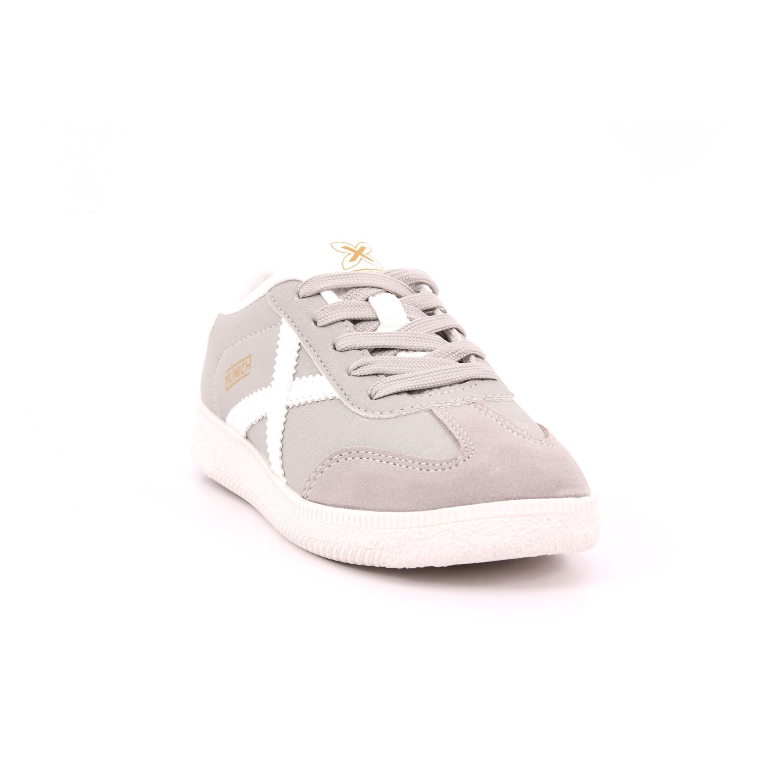 Scarpa Allacciata Munich Bambino Grigio Scarpa Allacciata Munich Bambino Grigio Scarpe 218 - 8034003