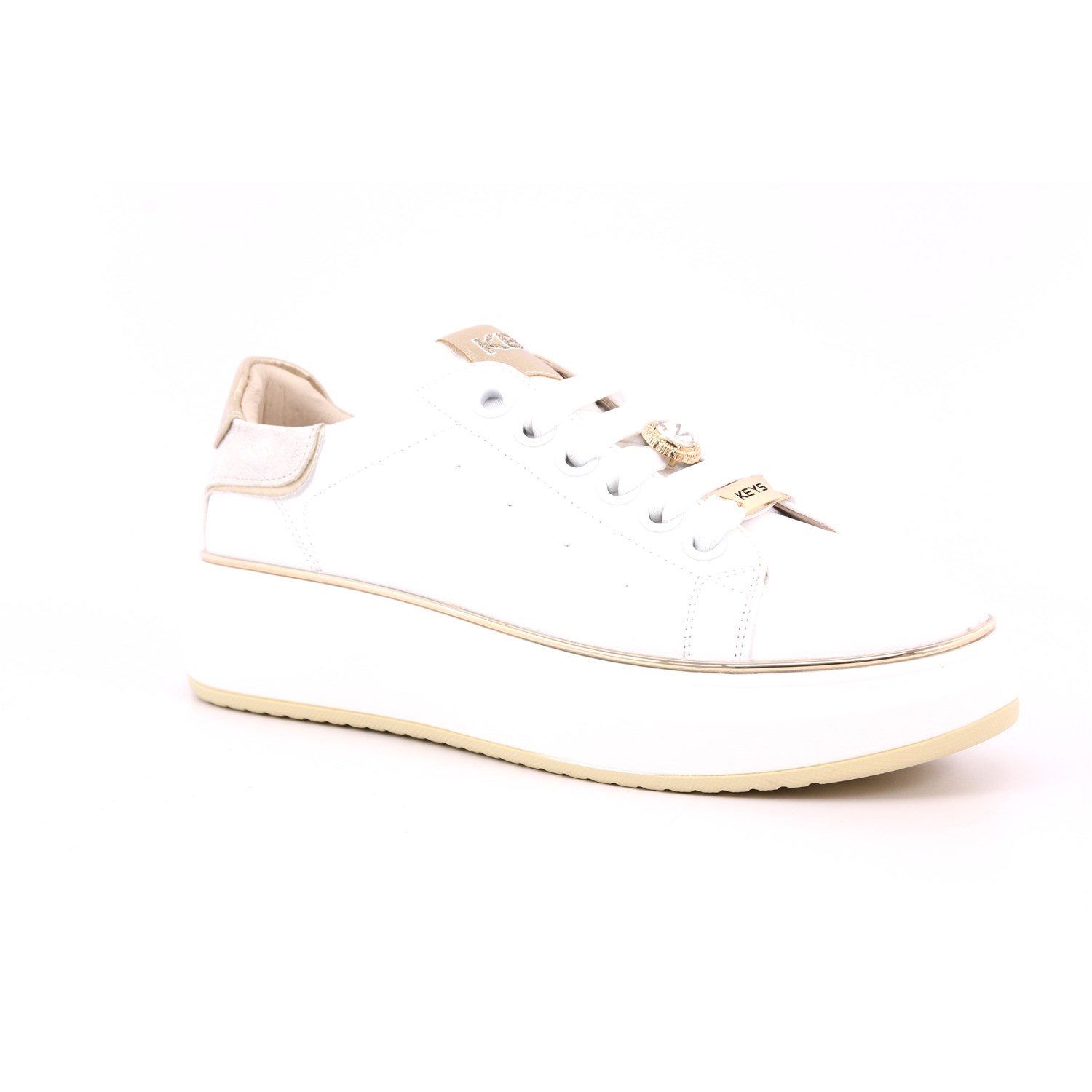 Scarpa Allacciata Keys Donna Bianco Scarpa Allacciata Keys Donna Bianco Scarpe 207 - K-10503B