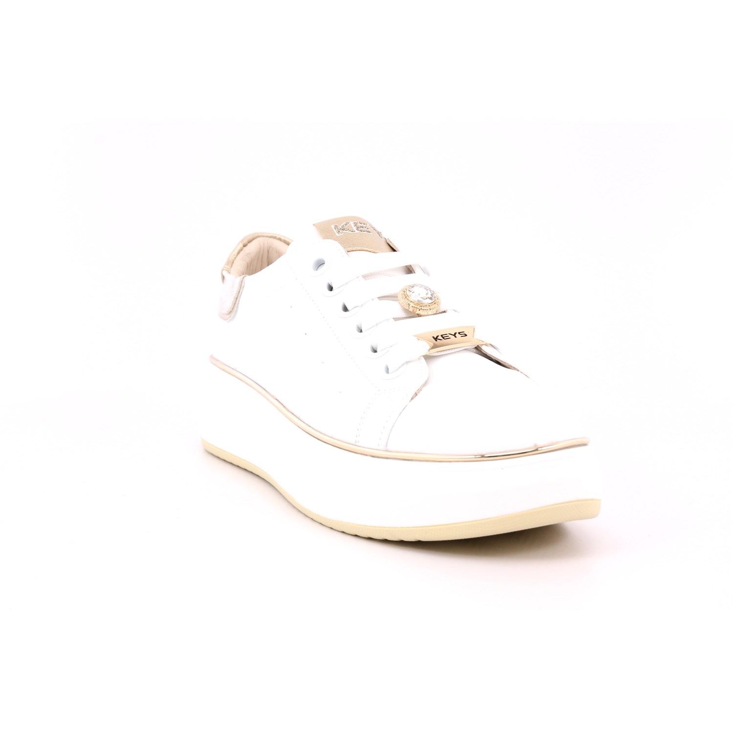 Scarpa Allacciata Keys Donna Bianco Scarpa Allacciata Keys Donna Bianco Scarpe 207 - K-10503B