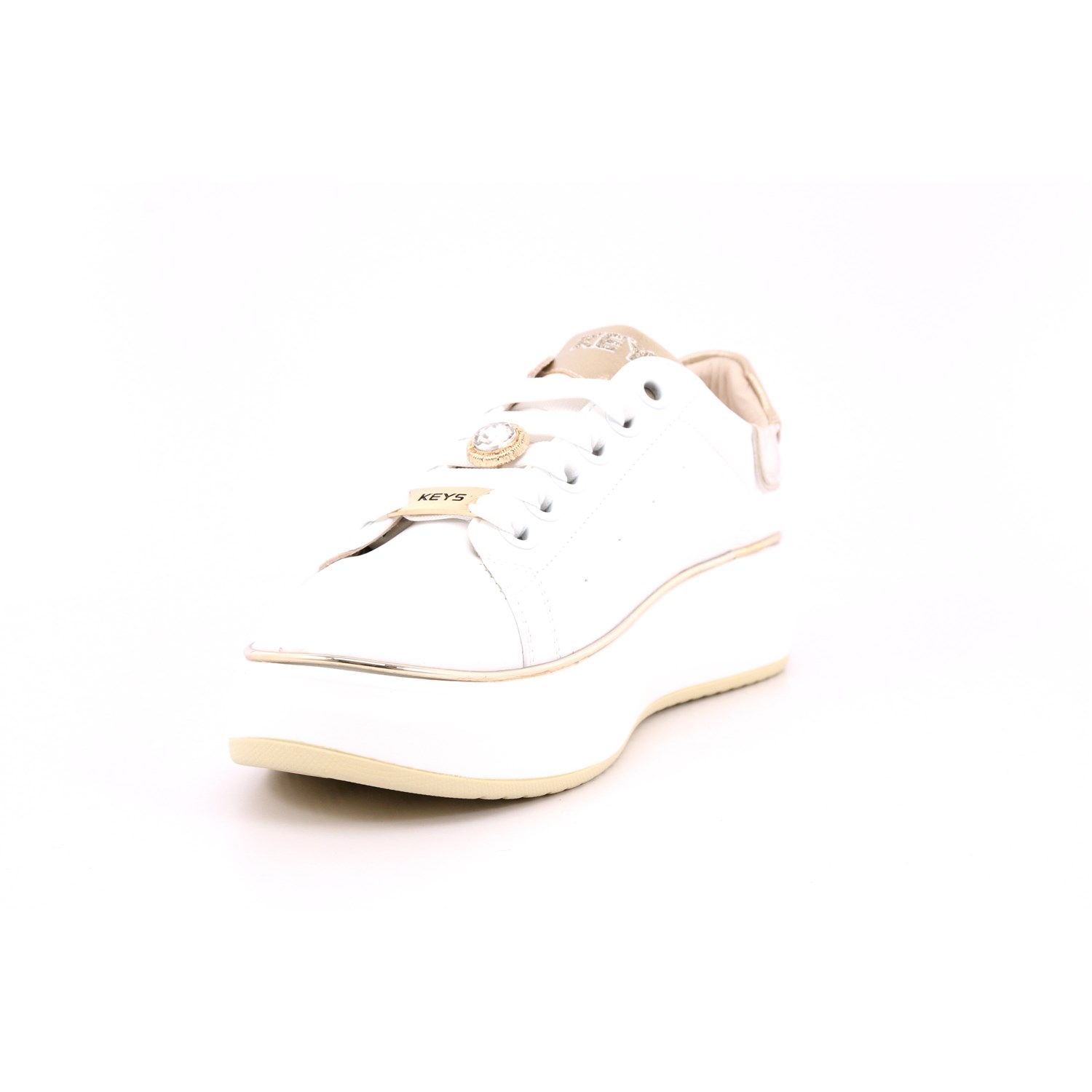 Scarpa Allacciata Keys Donna Bianco Scarpa Allacciata Keys Donna Bianco Scarpe 207 - K-10503B