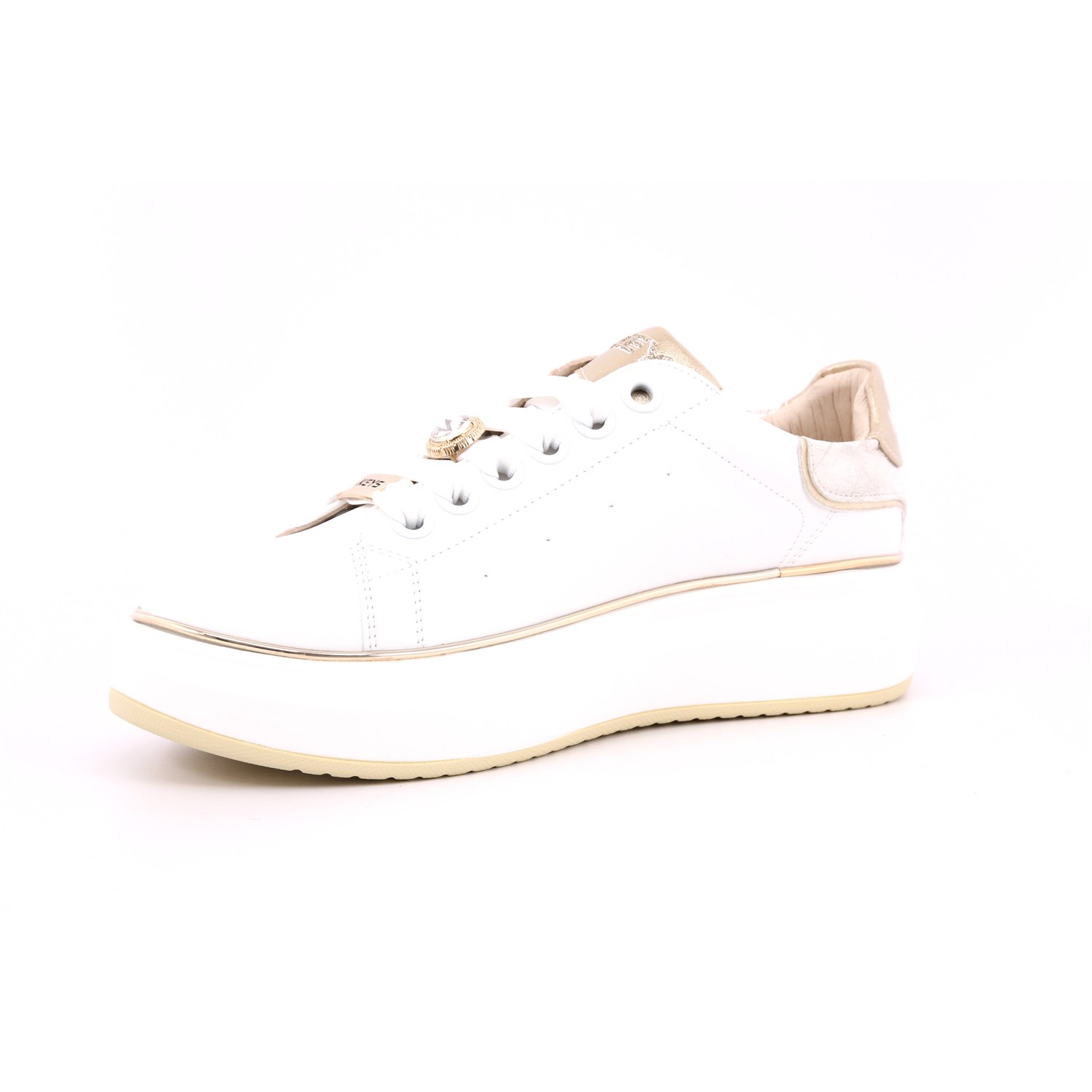 Scarpa Allacciata Keys Donna Bianco Scarpa Allacciata Keys Donna Bianco Scarpe 207 - K-10503B