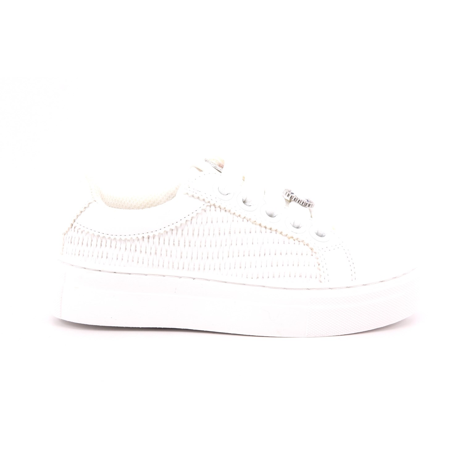 Scarpa Allacciata Asso Bambina Bianco Scarpa Allacciata Asso Bambina Bianco Scarpe 633 - AG17045A