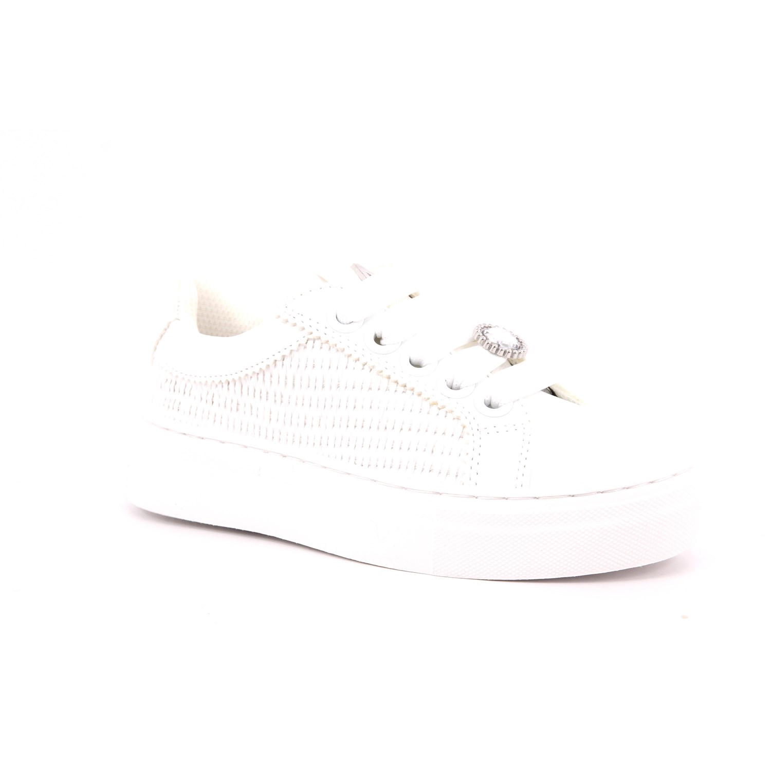 Scarpa Allacciata Asso Bambina Bianco Scarpa Allacciata Asso Bambina Bianco Scarpe 633 - AG17045A