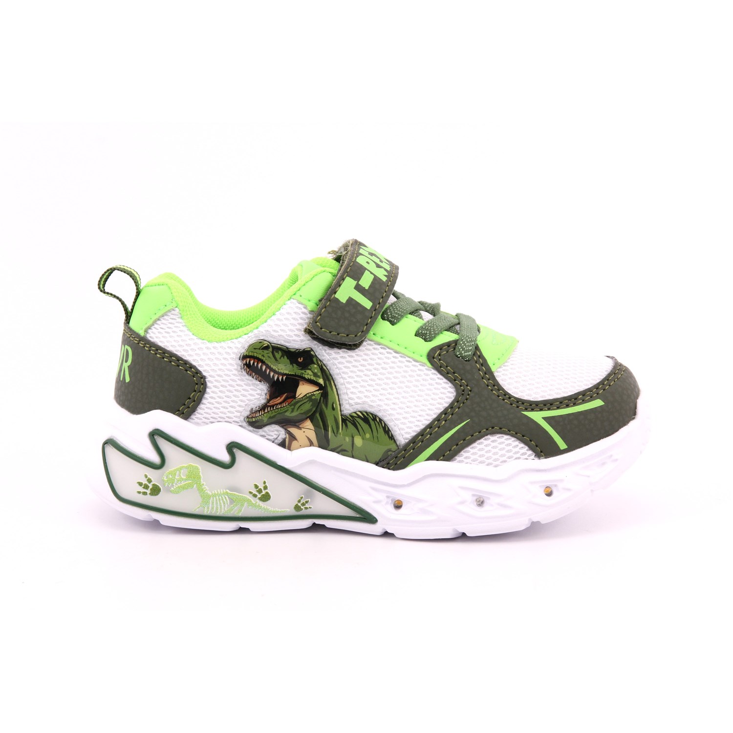 Scarpa Strappi + Elastico Dinosauro Bambino Verde Scarpa Strappi + Elastico Dinosauro Bambino Verde Scarpe 15 - S8020125T