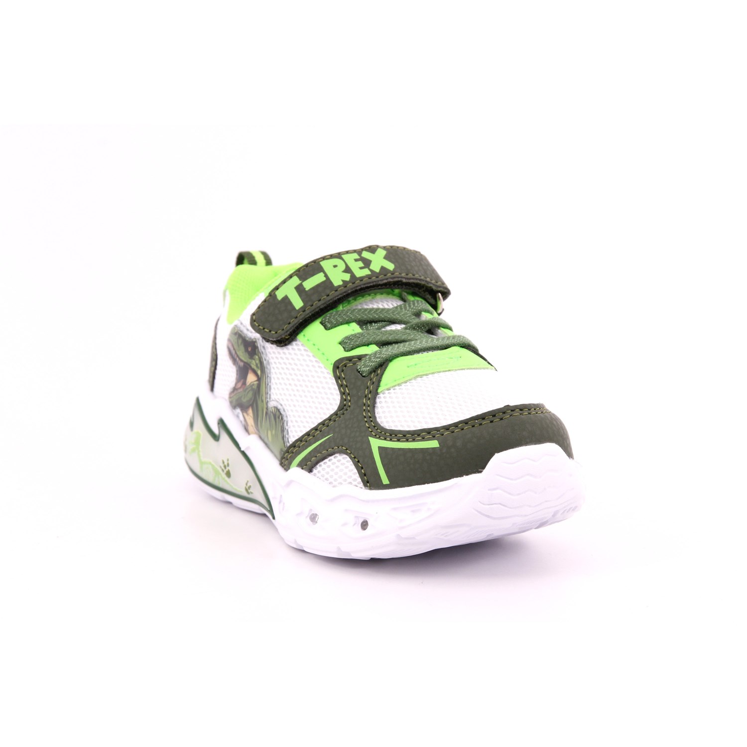 Scarpa Strappi + Elastico Dinosauro Bambino Verde Scarpa Strappi + Elastico Dinosauro Bambino Verde Scarpe 15 - S8020125T