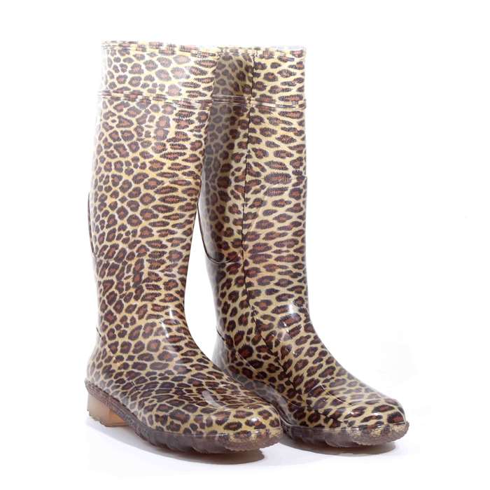 G&g Stivale Pioggia Leopardato