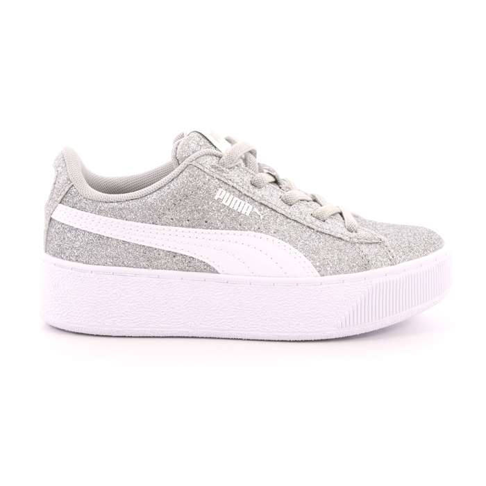 puma creepers bambino argento