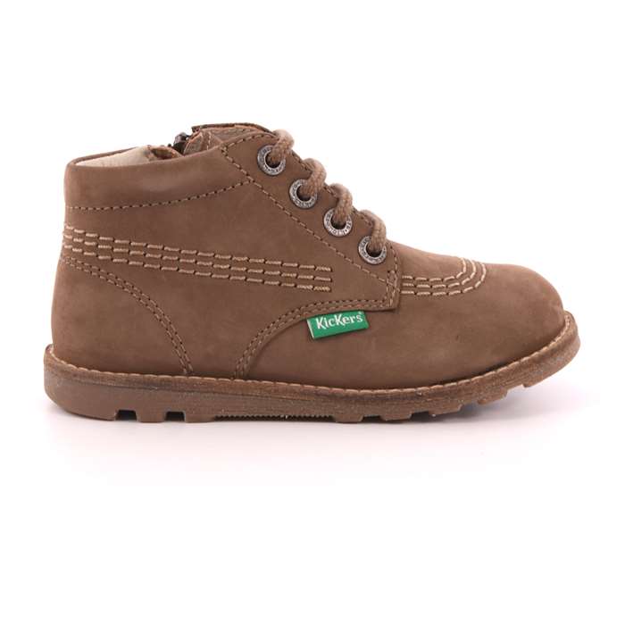 Scarpa Allacciata Kickers Bambino Marrone  Scarpe 4 - 654230-10