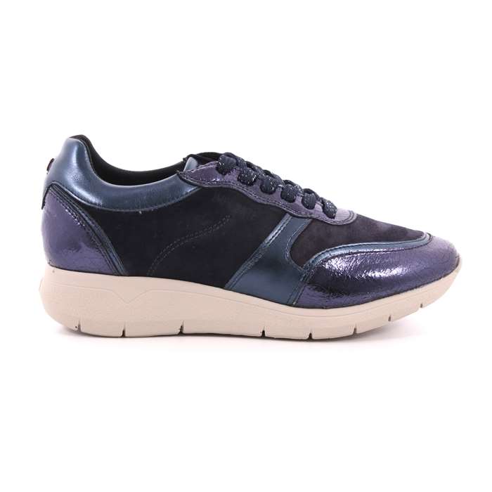 Scarpa Allacciata Impronte Donna Blu  Scarpe 18 - IL182510