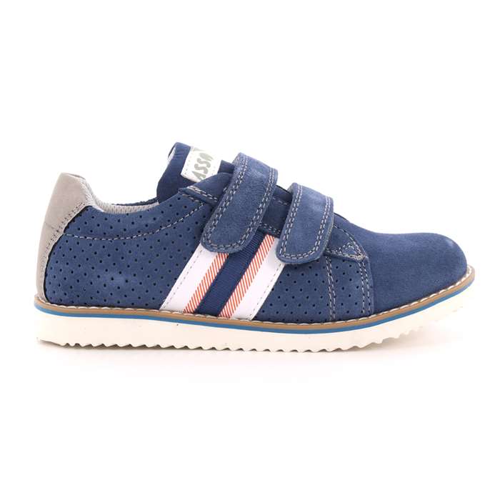 Scarpa Strappi Asso Bambino Azzurro  Scarpe 286 - AG-1182B