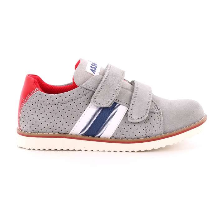 Scarpa Strappi Asso Bambino Grigio  Scarpe 287 - AG-1182A