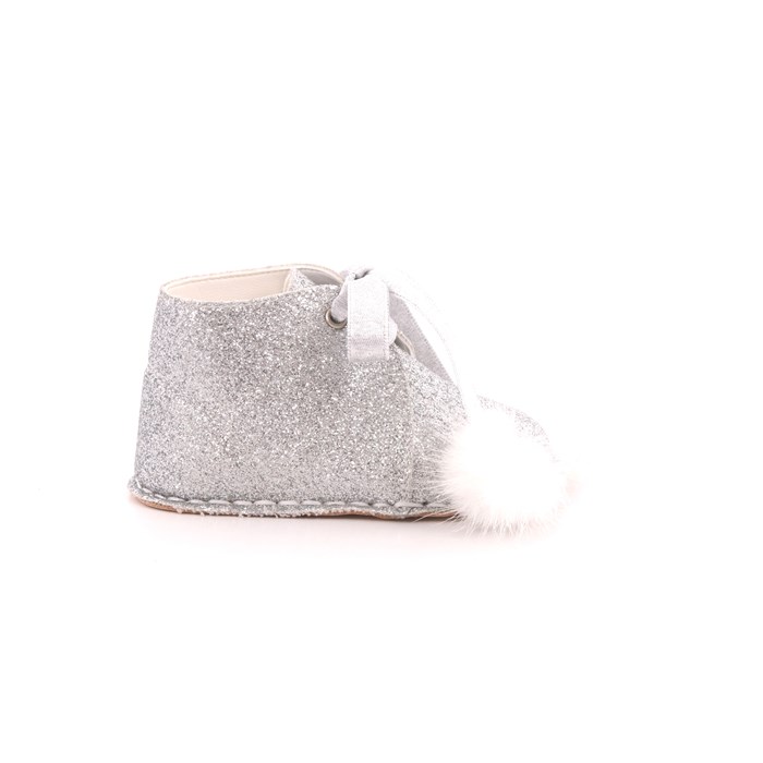 Scarpina Culla Baby Chick Bambino Argento  Scarpe 36 - 651