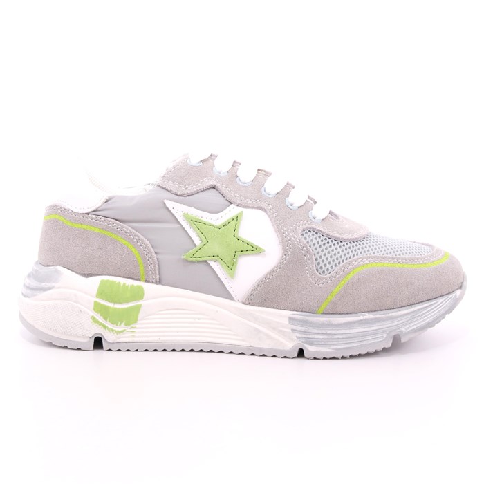 Scarpa Allacciata Asso Bambino Grigio  Scarpe 361 - AG-5504B