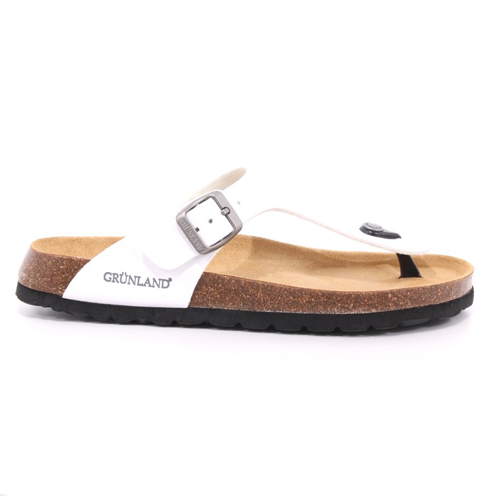 Infradito Grunland Uomo Bianco  Scarpe 409 - CB3014