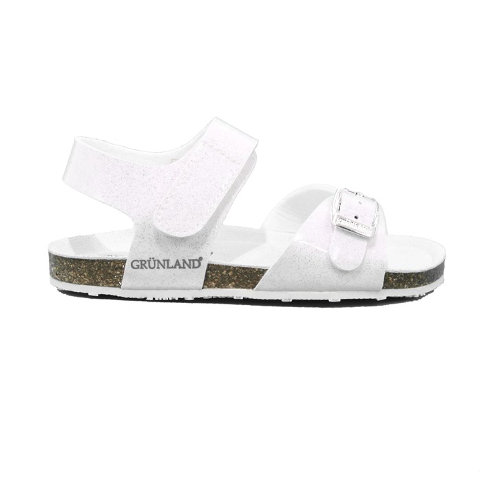 Sandalo Grunland Bambina Bianco  Scarpe 424 - SB1257