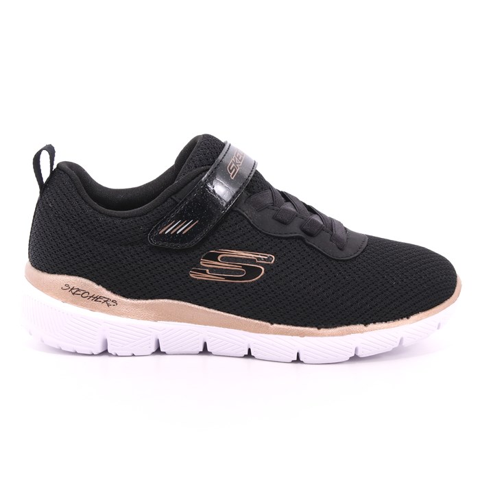 Scarpa Strappi + Elastico Skechers Bambina Nero  Scarpe 119 - 81628L